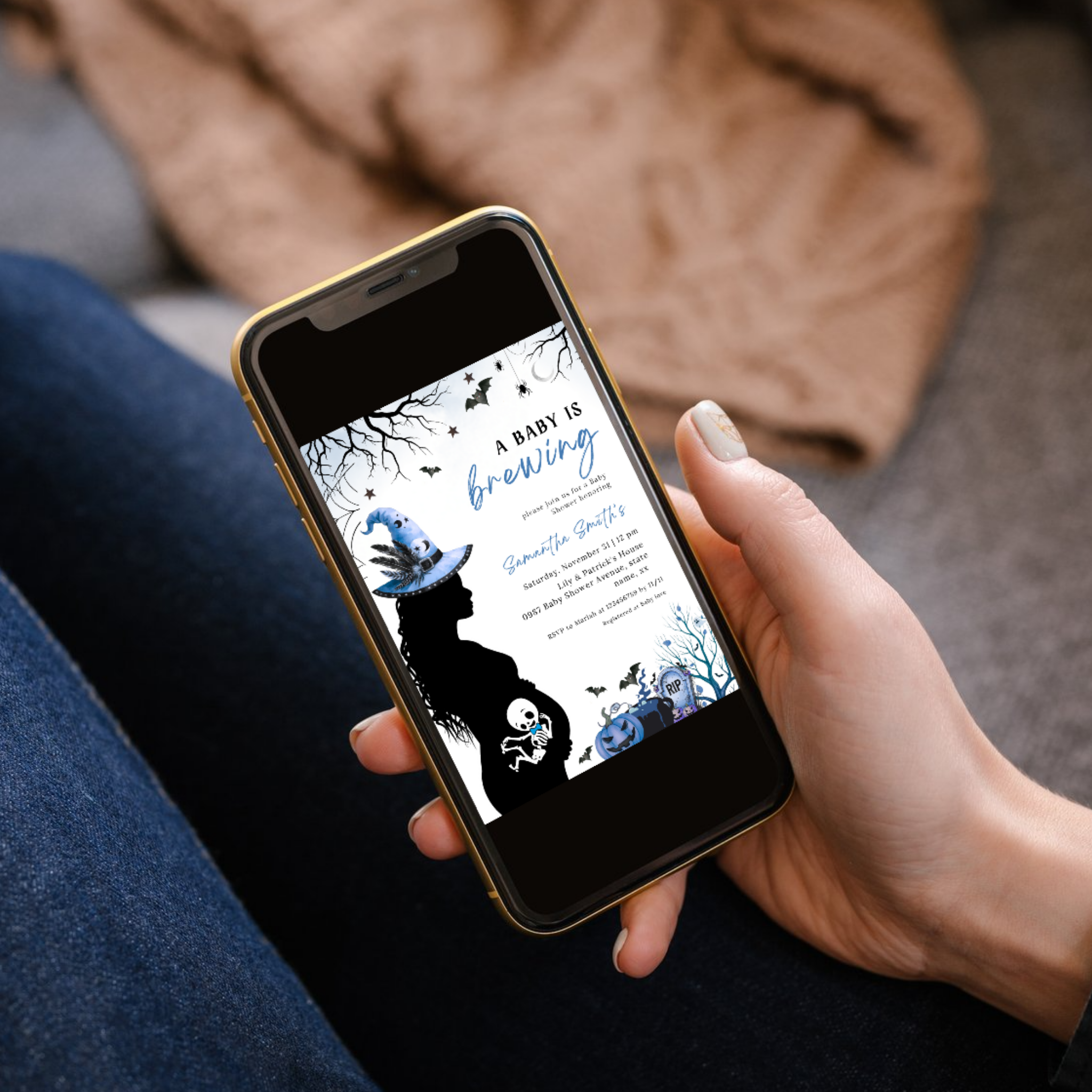 A Baby is Brewing | Halloween Baby Shower Set