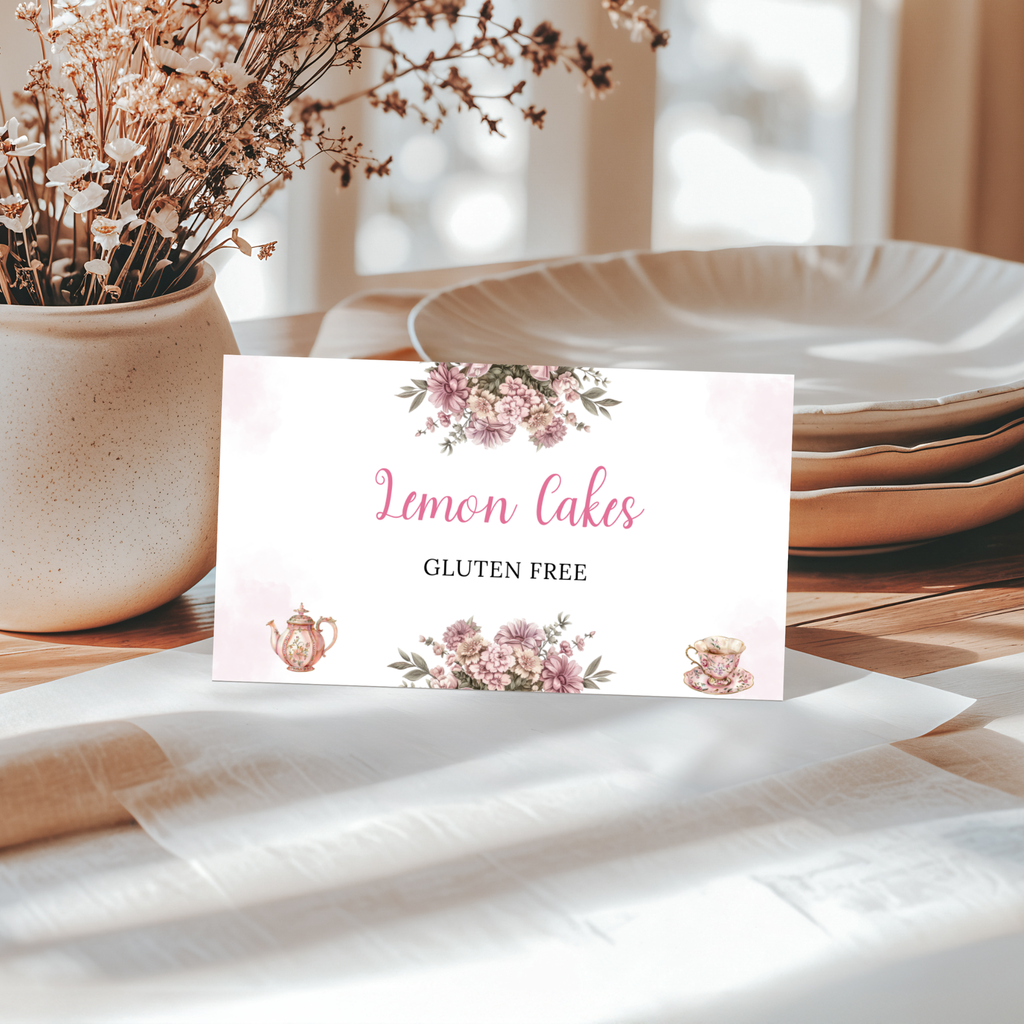 Time for Tea Food Label Template