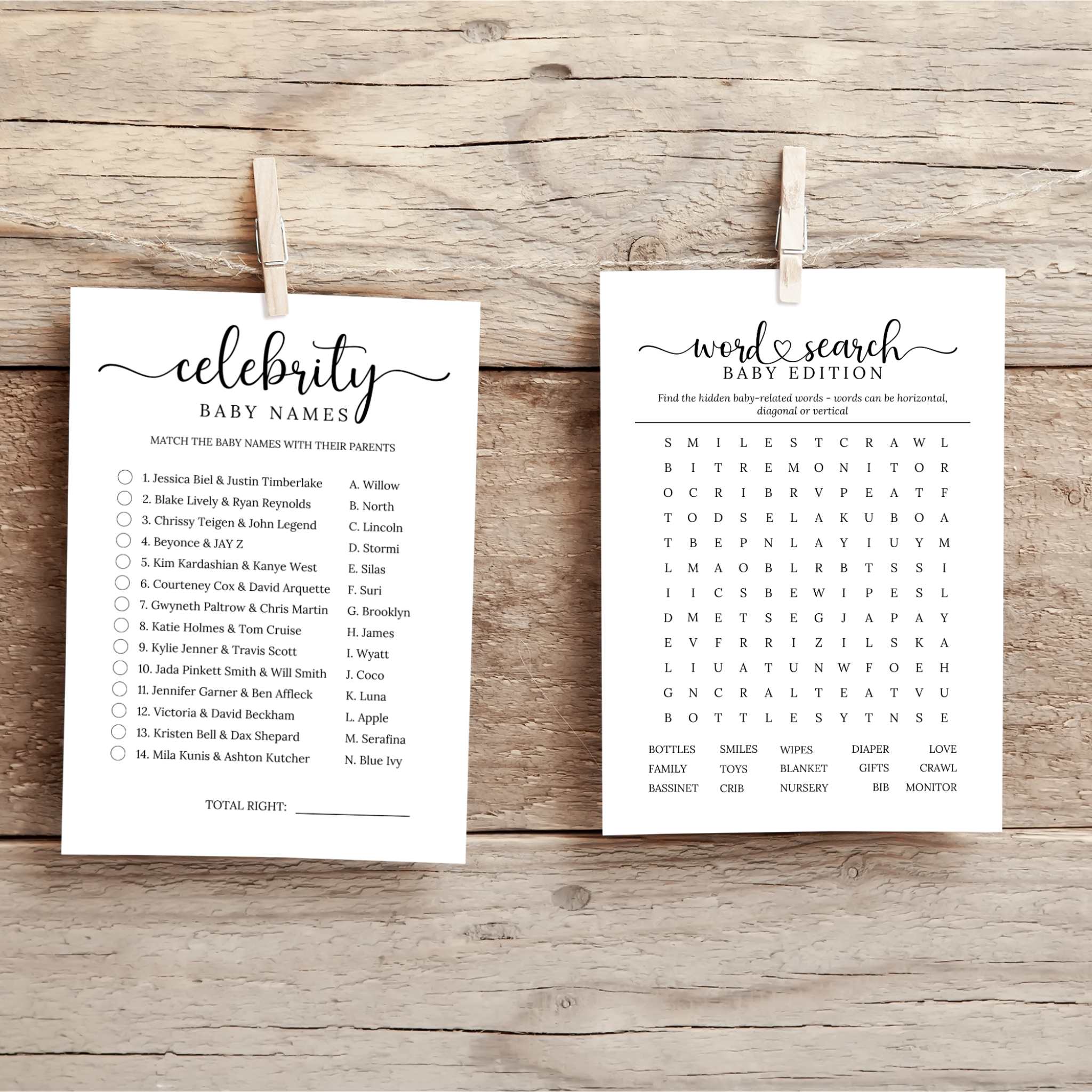 10 Minimalist Baby Shower Games