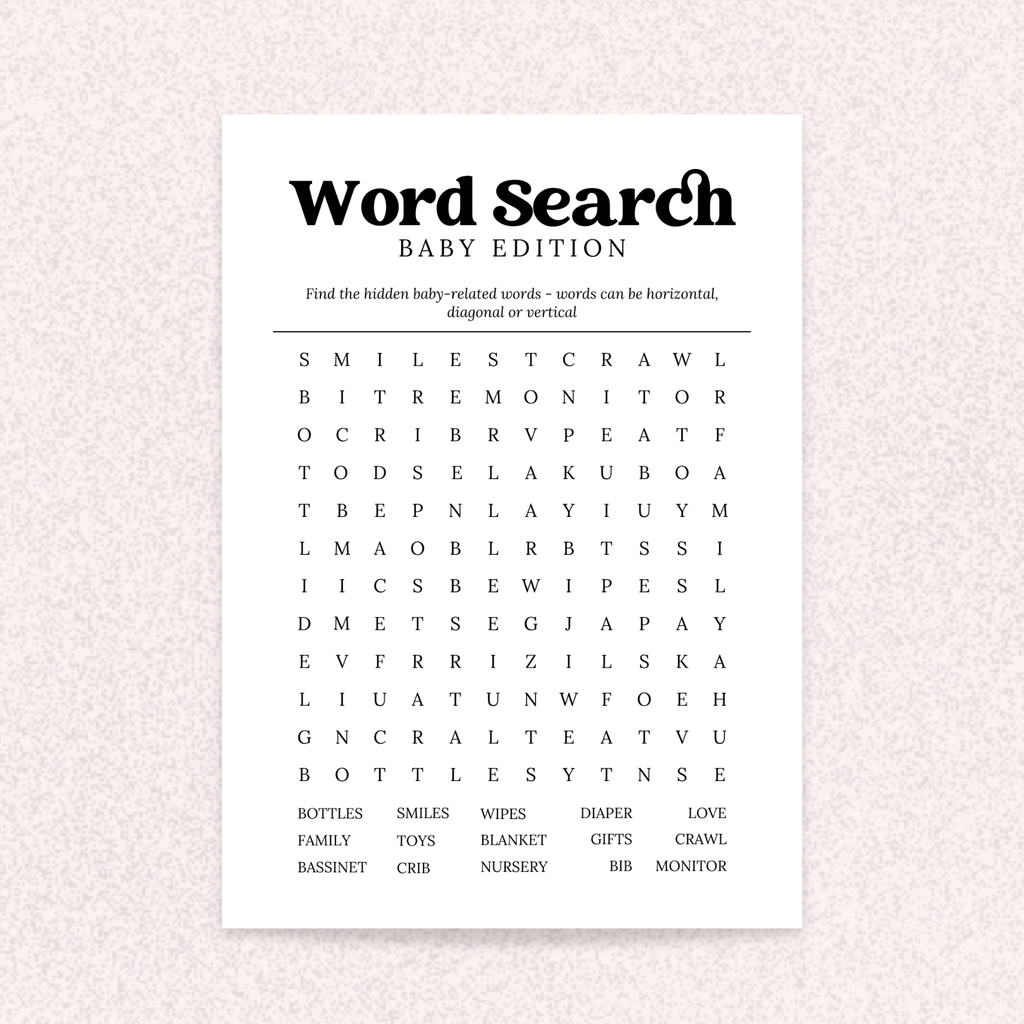 10 Baby Shower Games