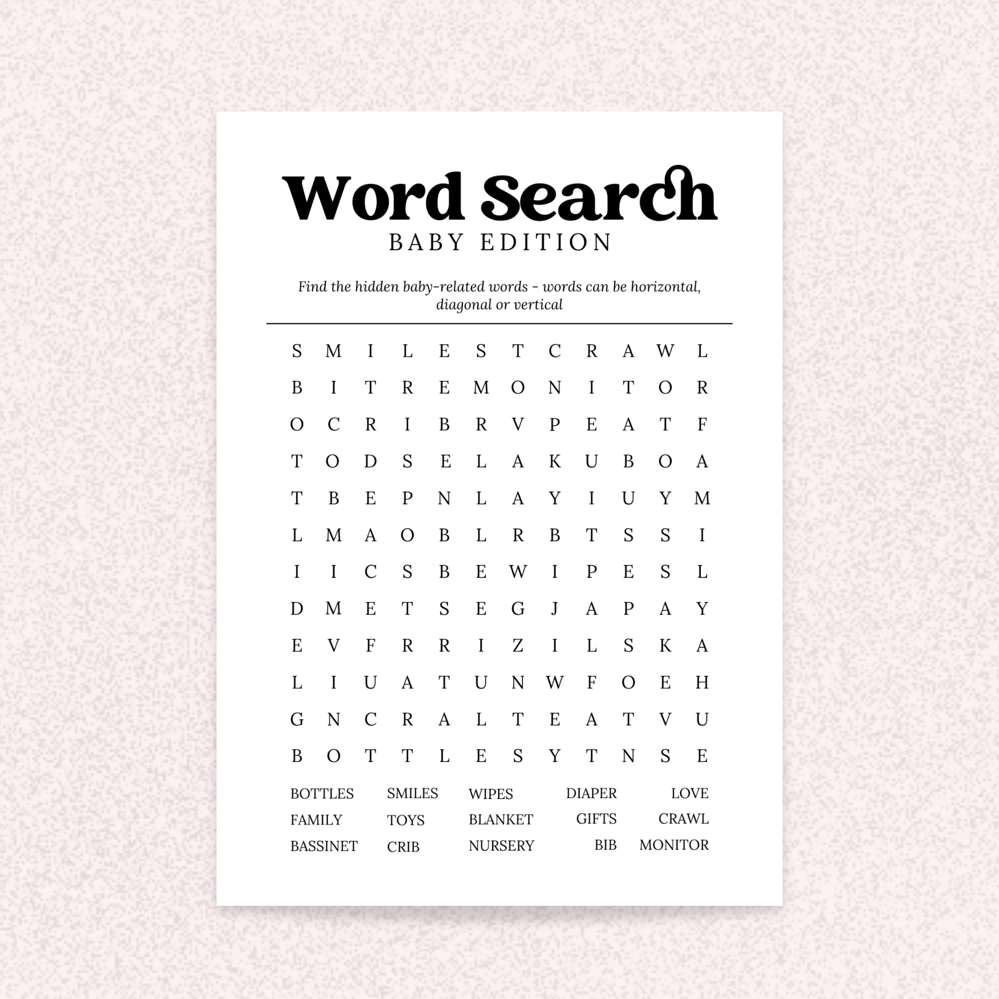 10 Baby Shower Games