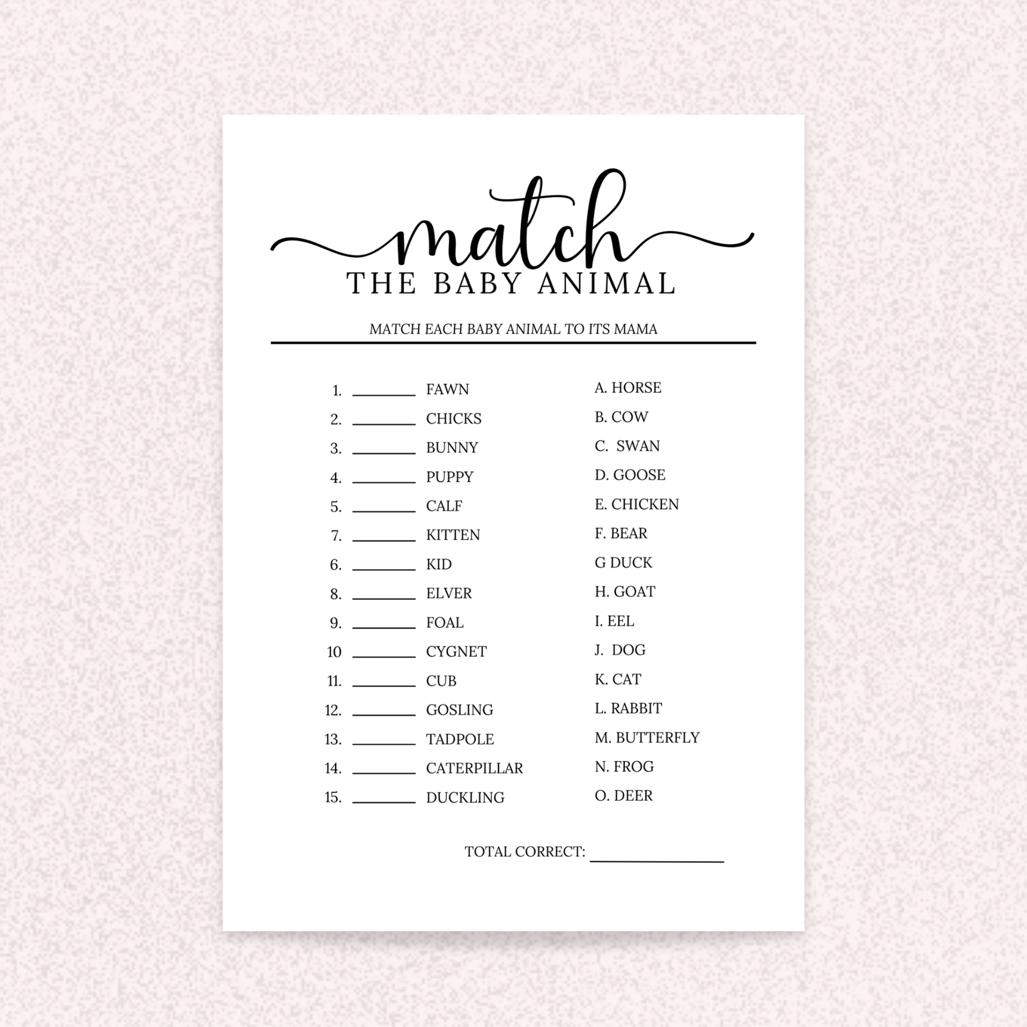 10 Minimalist Baby Shower Games