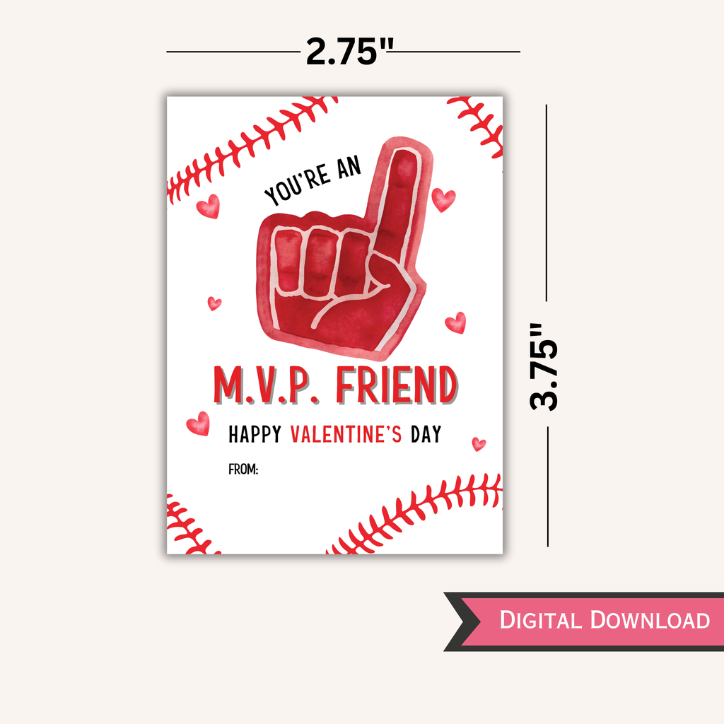Baseball Valentine's Day Cards