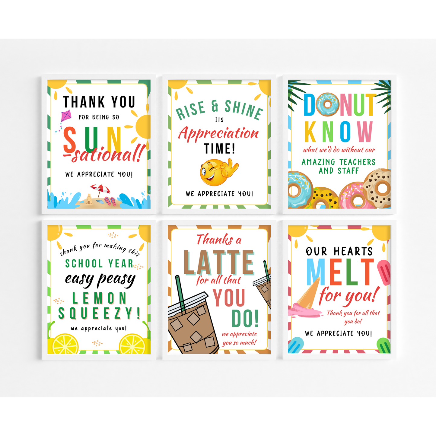 8 Beach-Themed Teacher Appreciation Signs