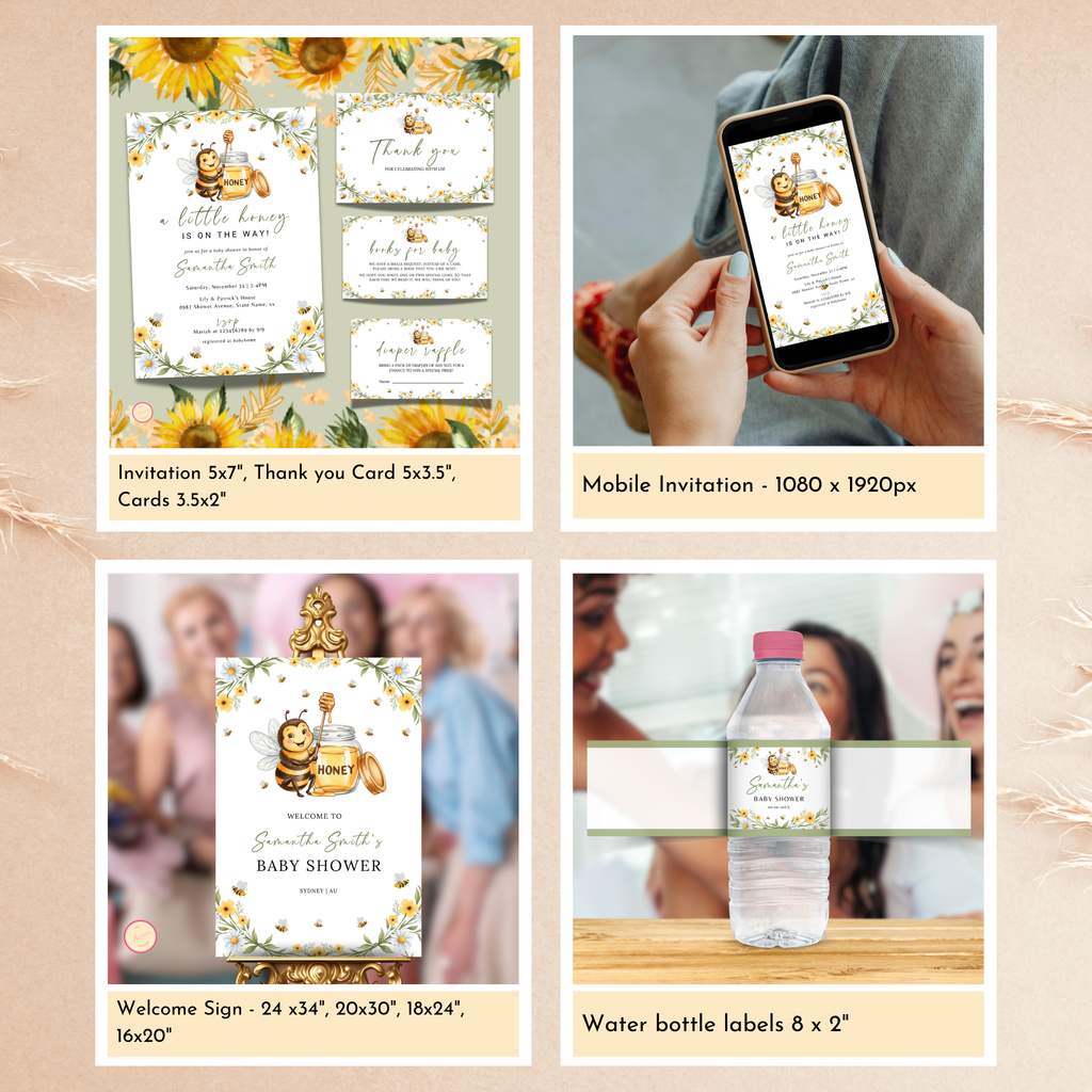 A Little Bee Baby Shower Bundle