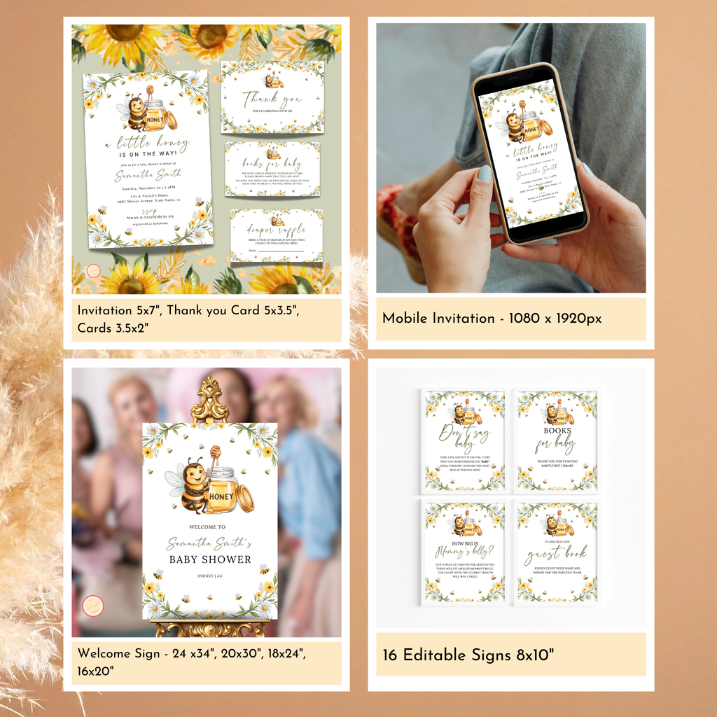 Bee Baby Shower Bundle
