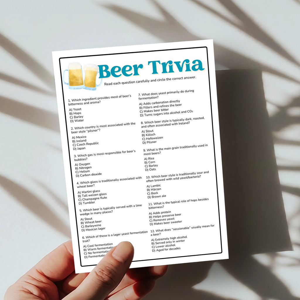Beer Trivia Game