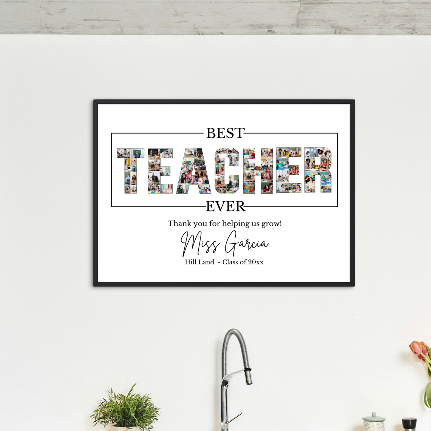 Best Teacher Photo Collage Template