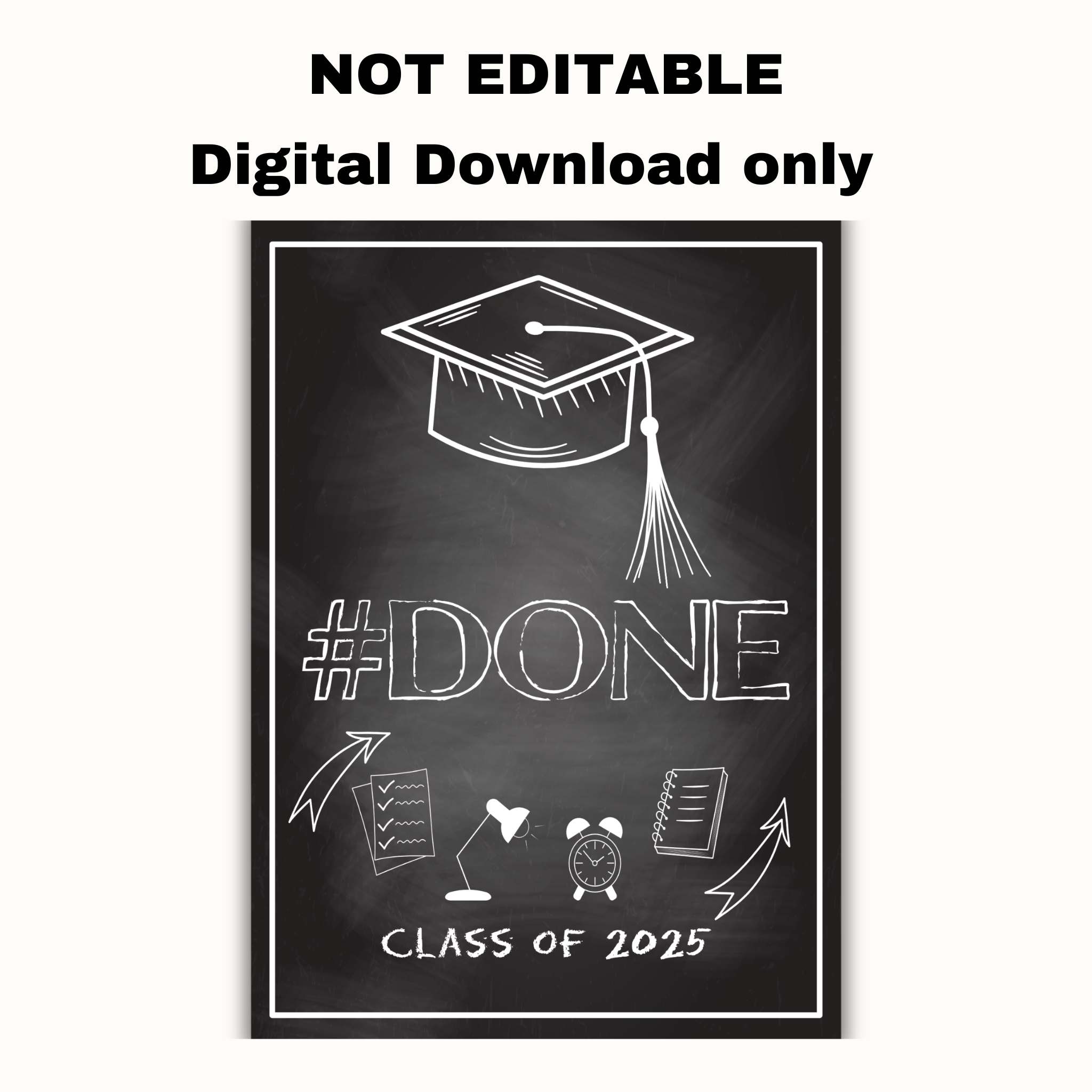 Done Graduation Party Table Sign