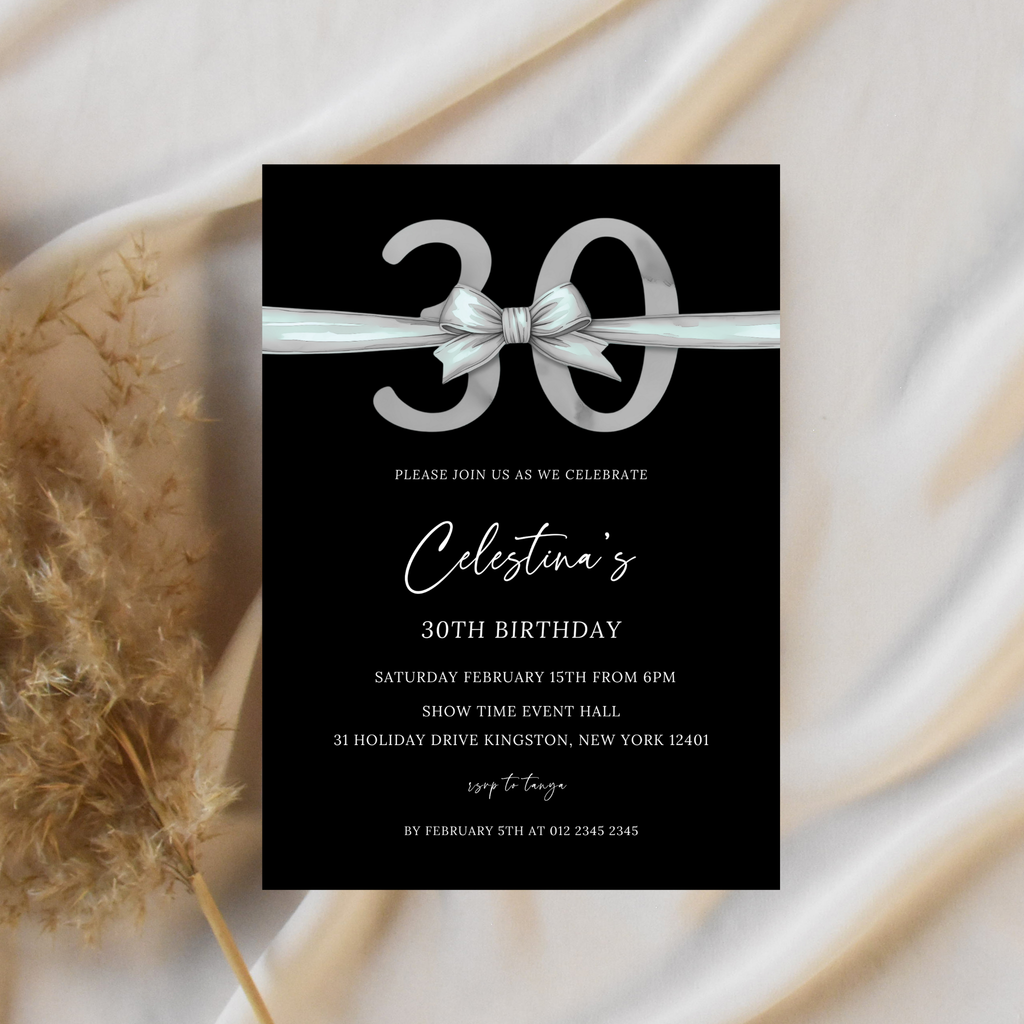 30th Birthday Invitation