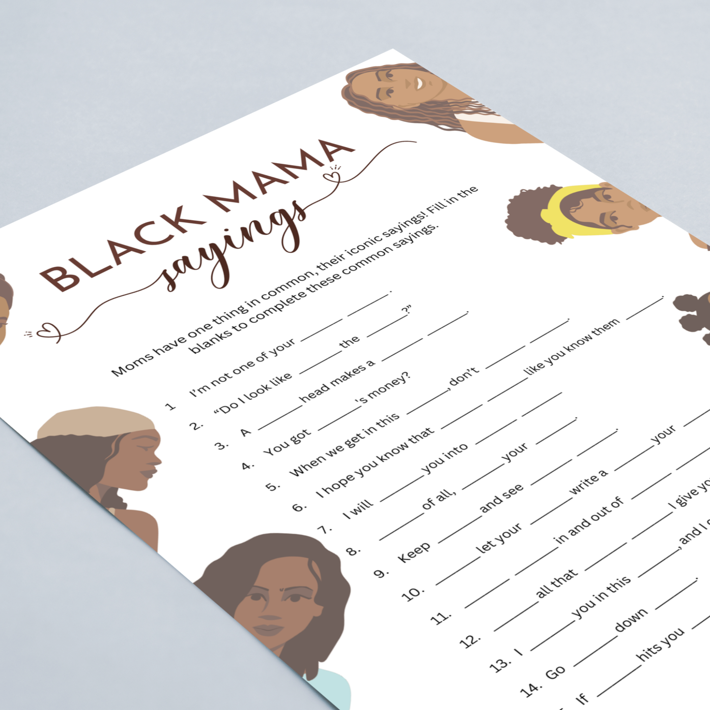 Black Mama Saying Game