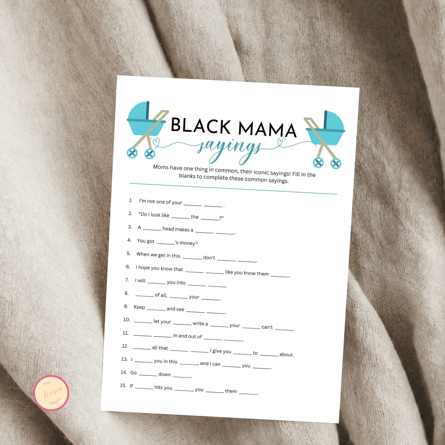 Black Mama Saying Game