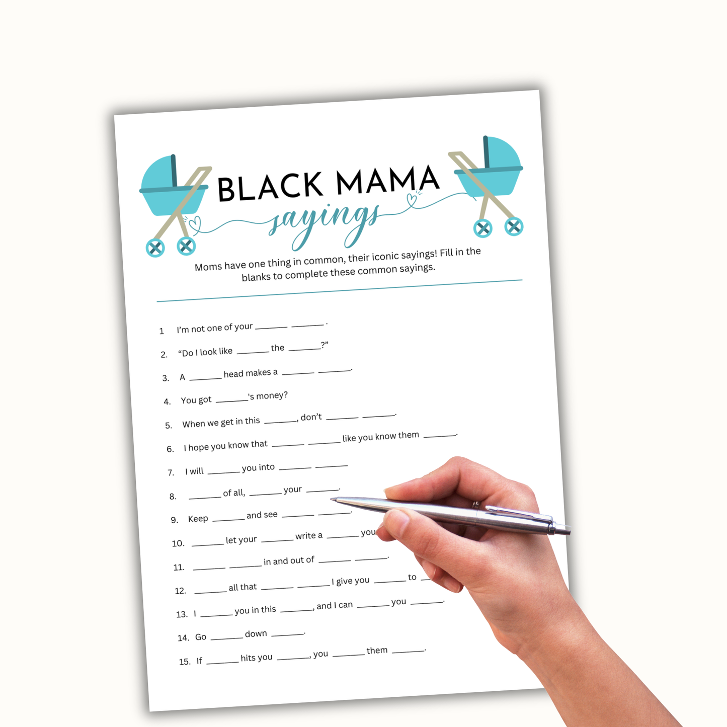 Black Mama Saying Game