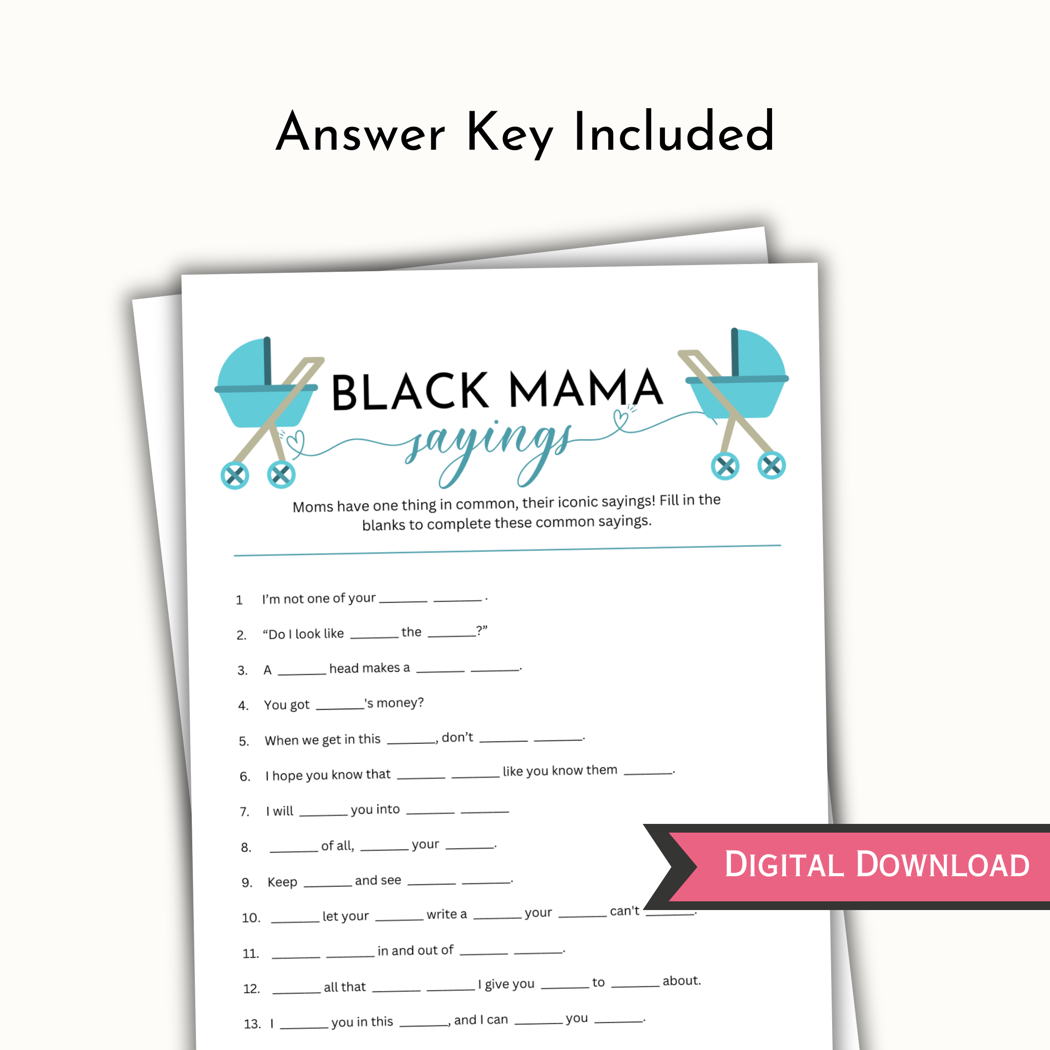 Black Mama Saying Game