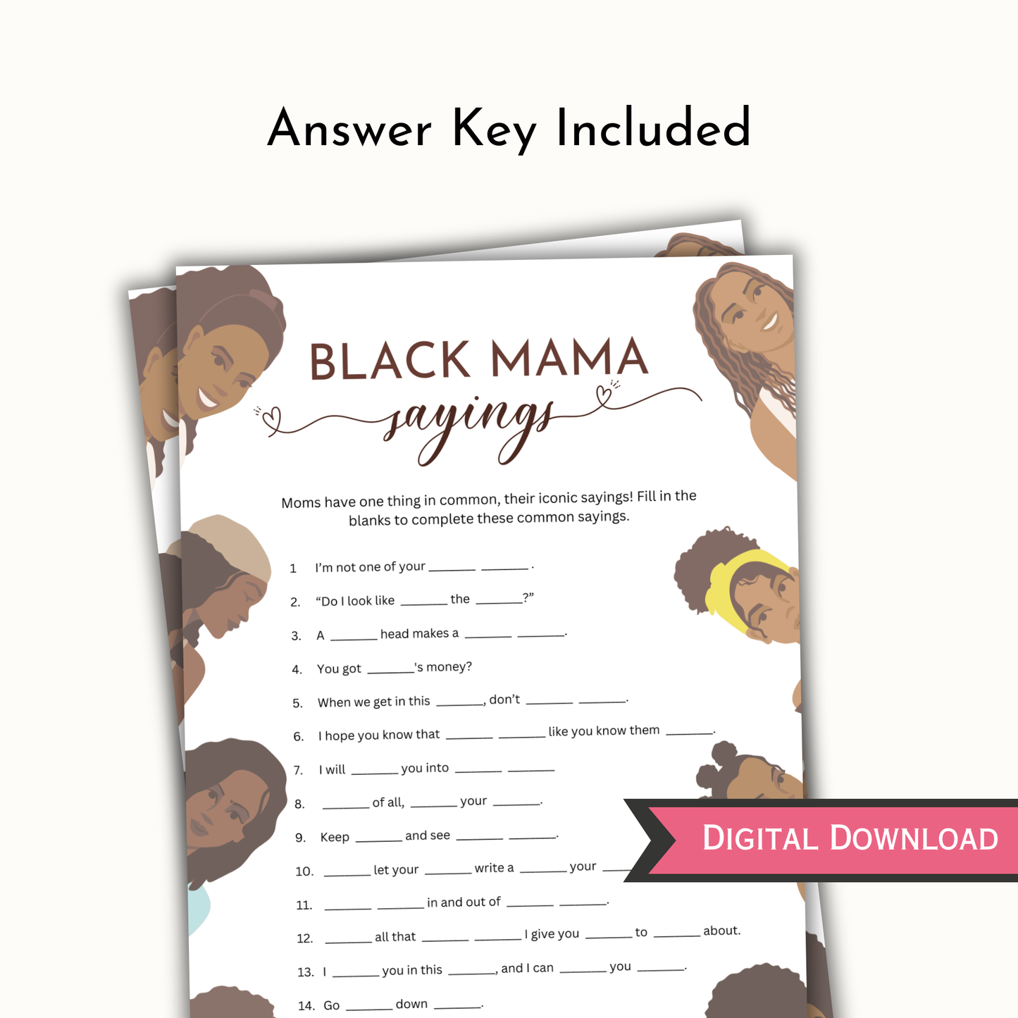 Black Mama Saying Game