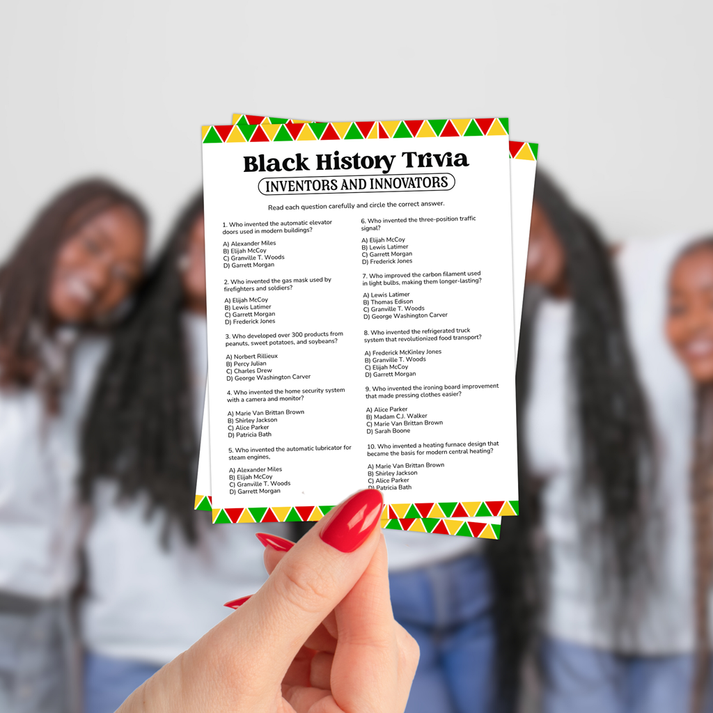 Black History Trivia Game Bundle