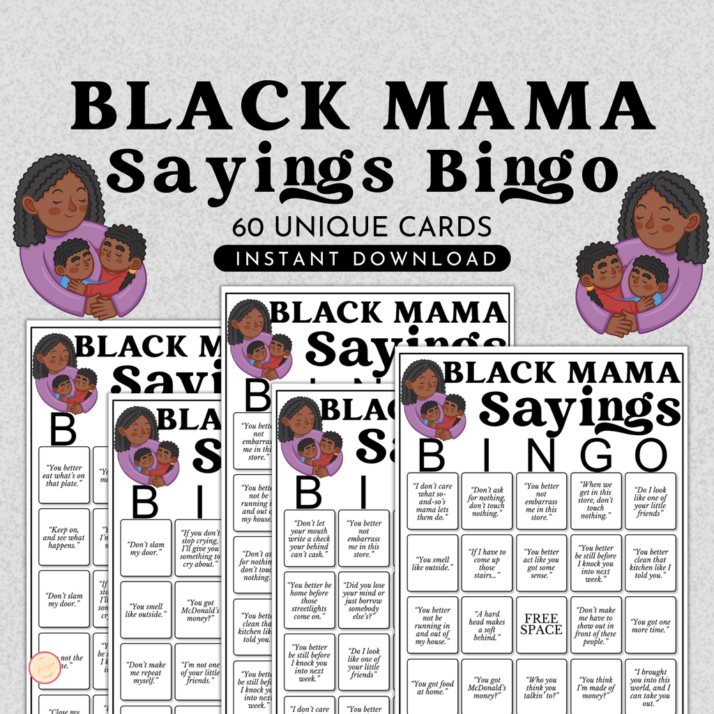 Black Mama Sayings Bingo
