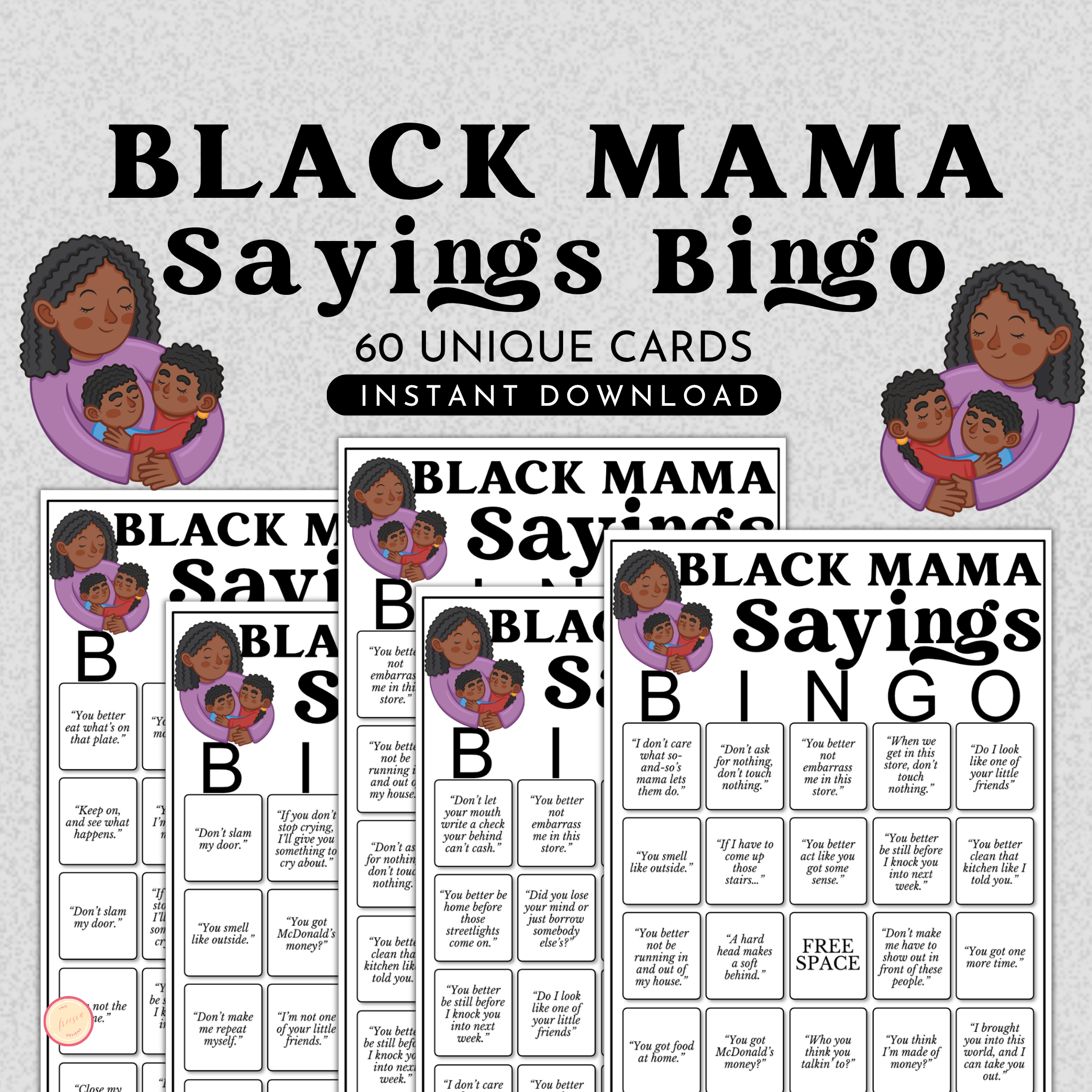 Black Mama Sayings Bingo