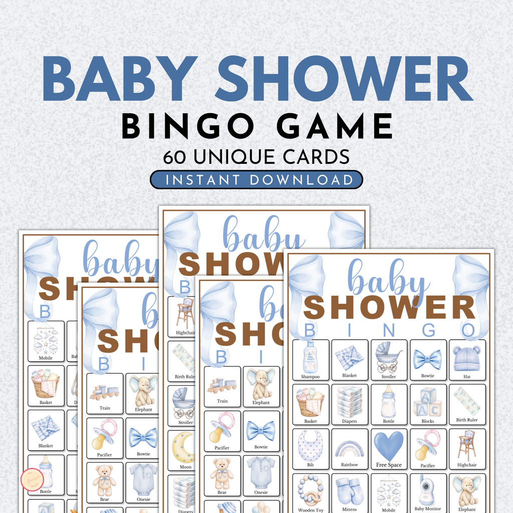 Baby Boy Shower Bingo