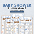 Boy Baby Shower Bingo