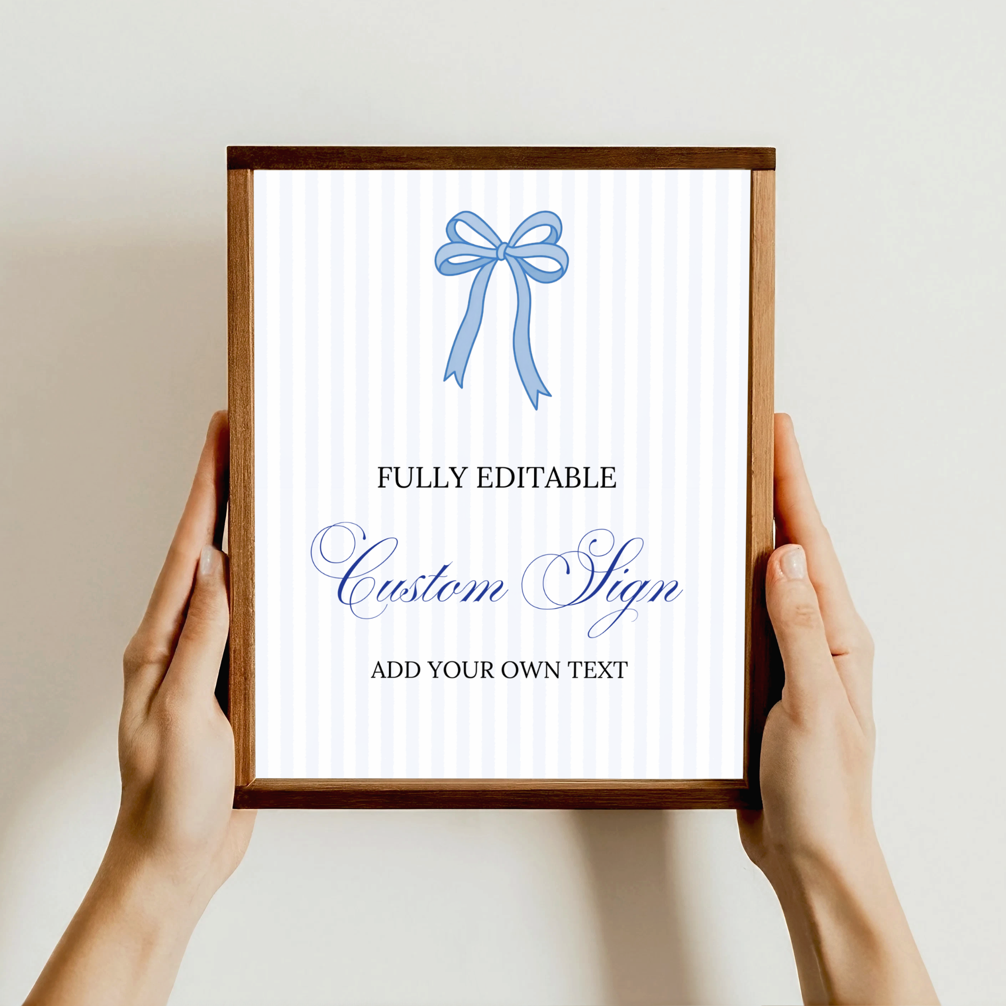 Blue Bow Baby Shower Bundle