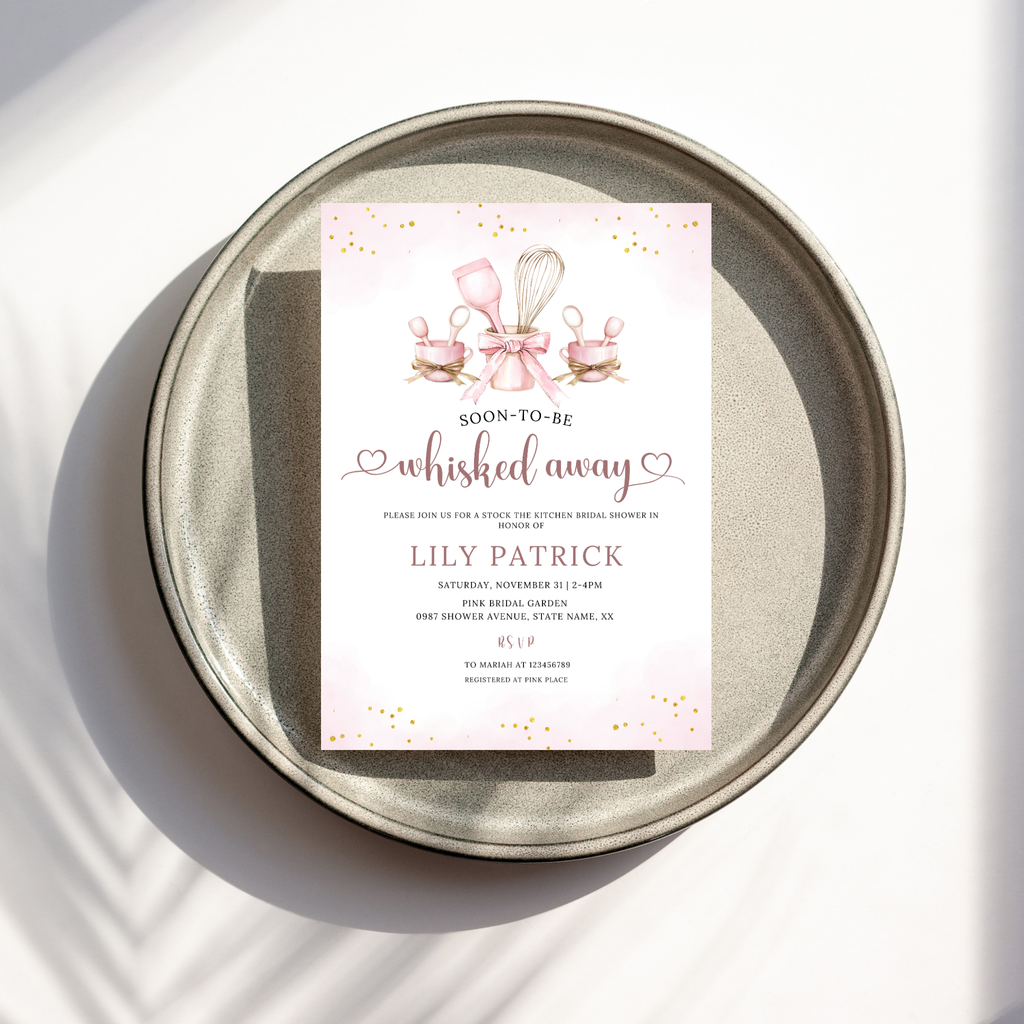 Whisked Away Bridal Shower Invitation Bundle