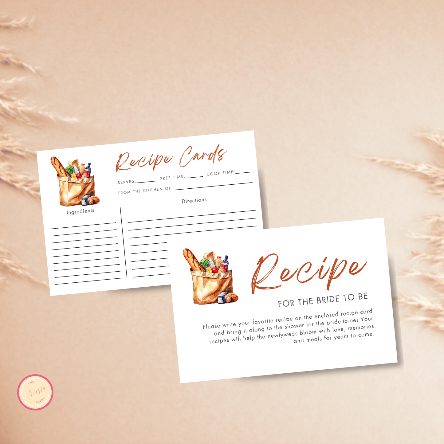 She's Off The Market Recipe Card