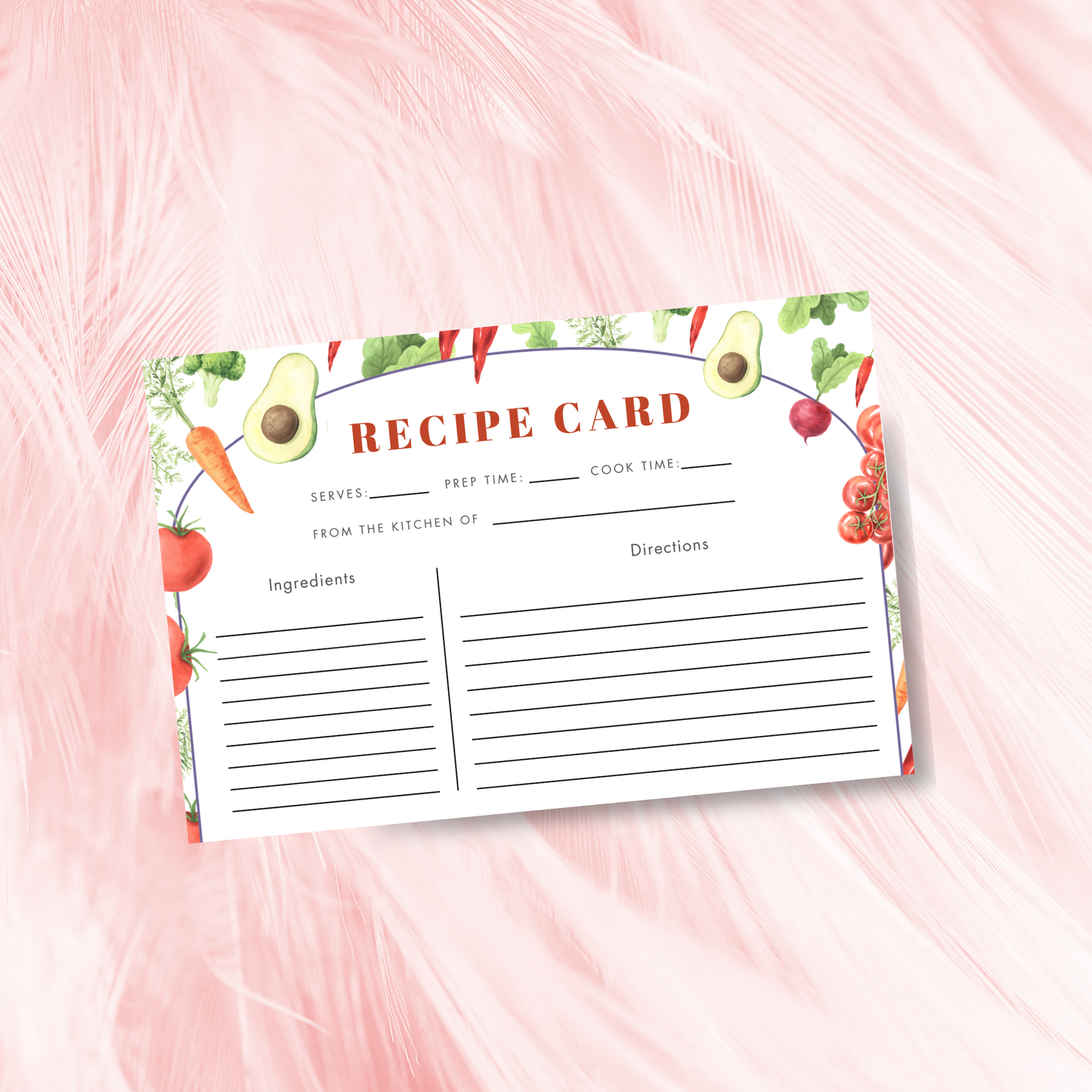 Fresh Off The Market Recipe Card