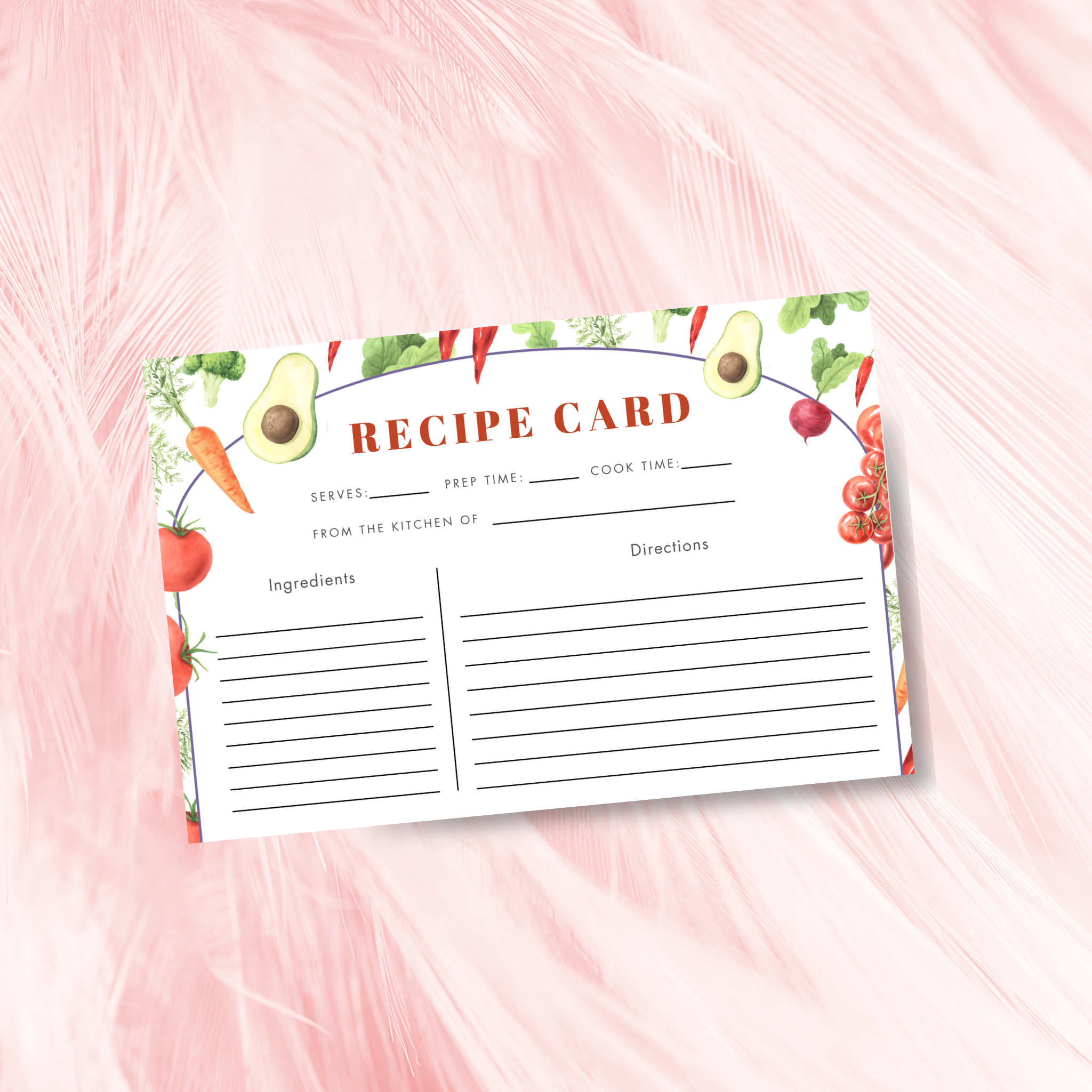 Fresh Off The Market Recipe Card