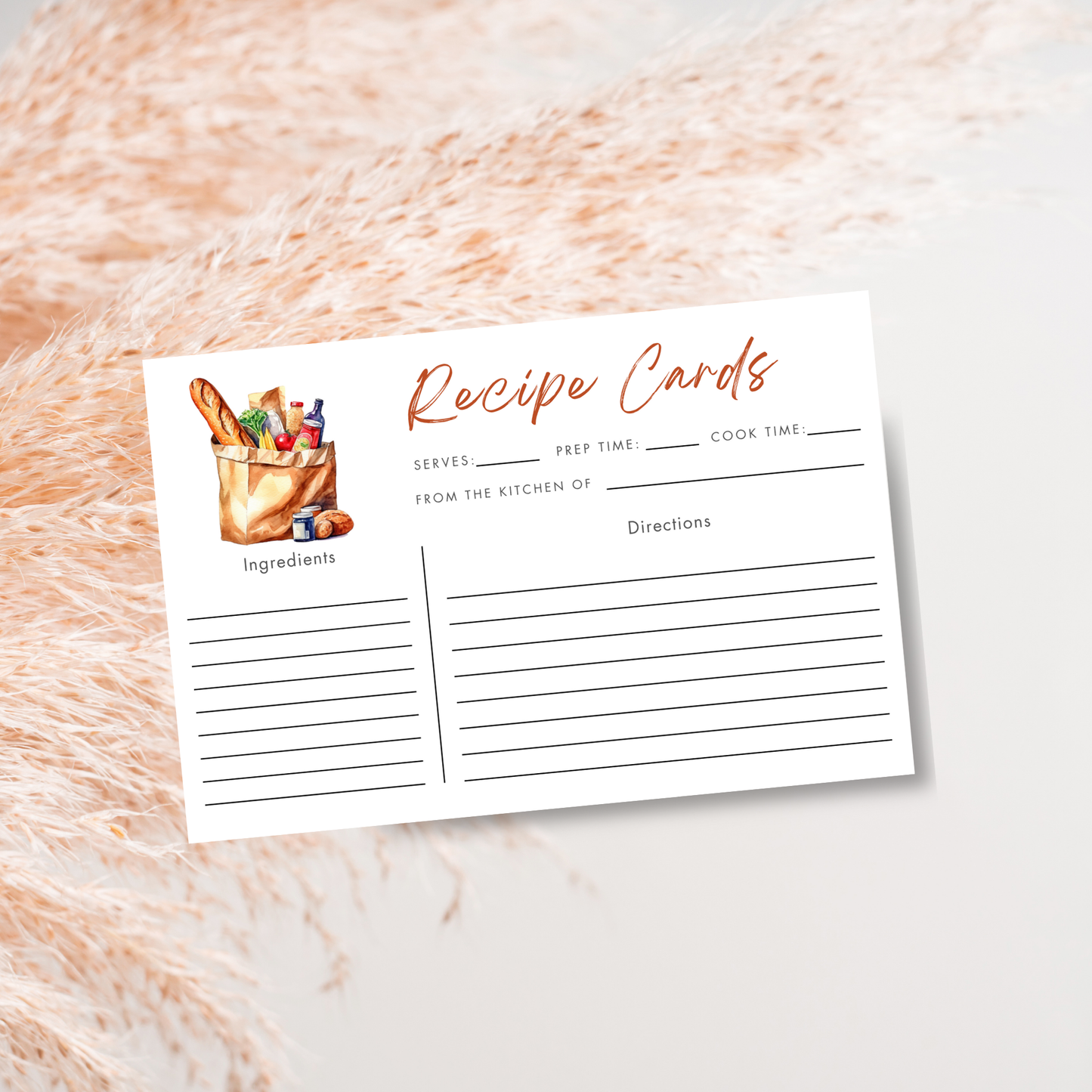 She's Off The Market Recipe Card