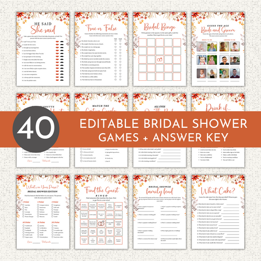 Fall Bridal Shower Games #3