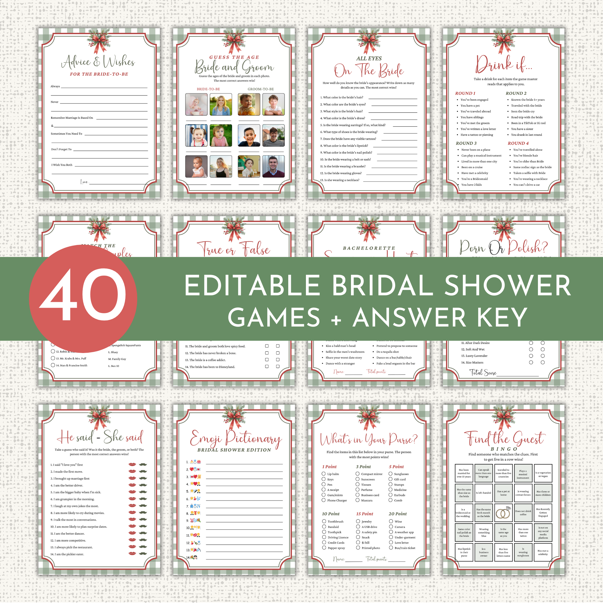 Christmas Bridal Shower Games #1