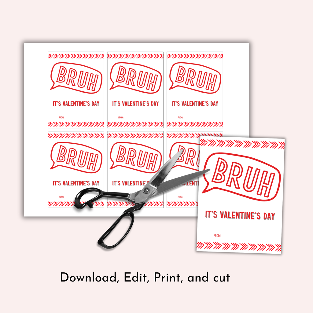 Bruh It's Valentine's Day Card