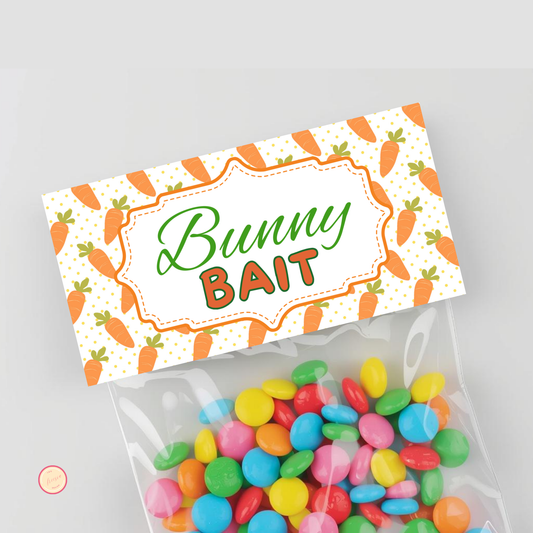 Bunny Bait Treat Bag Topper
