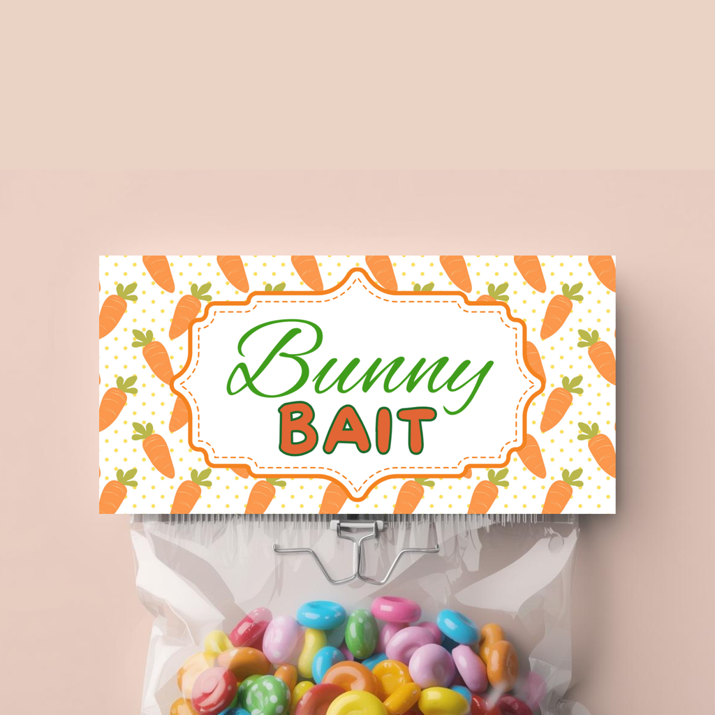 Bunny Bait Treat Bag Topper