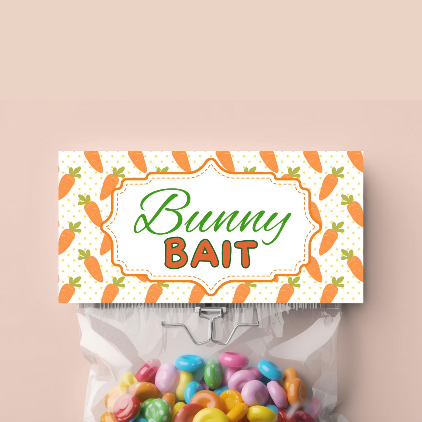 Bunny Bait Treat Bag Topper