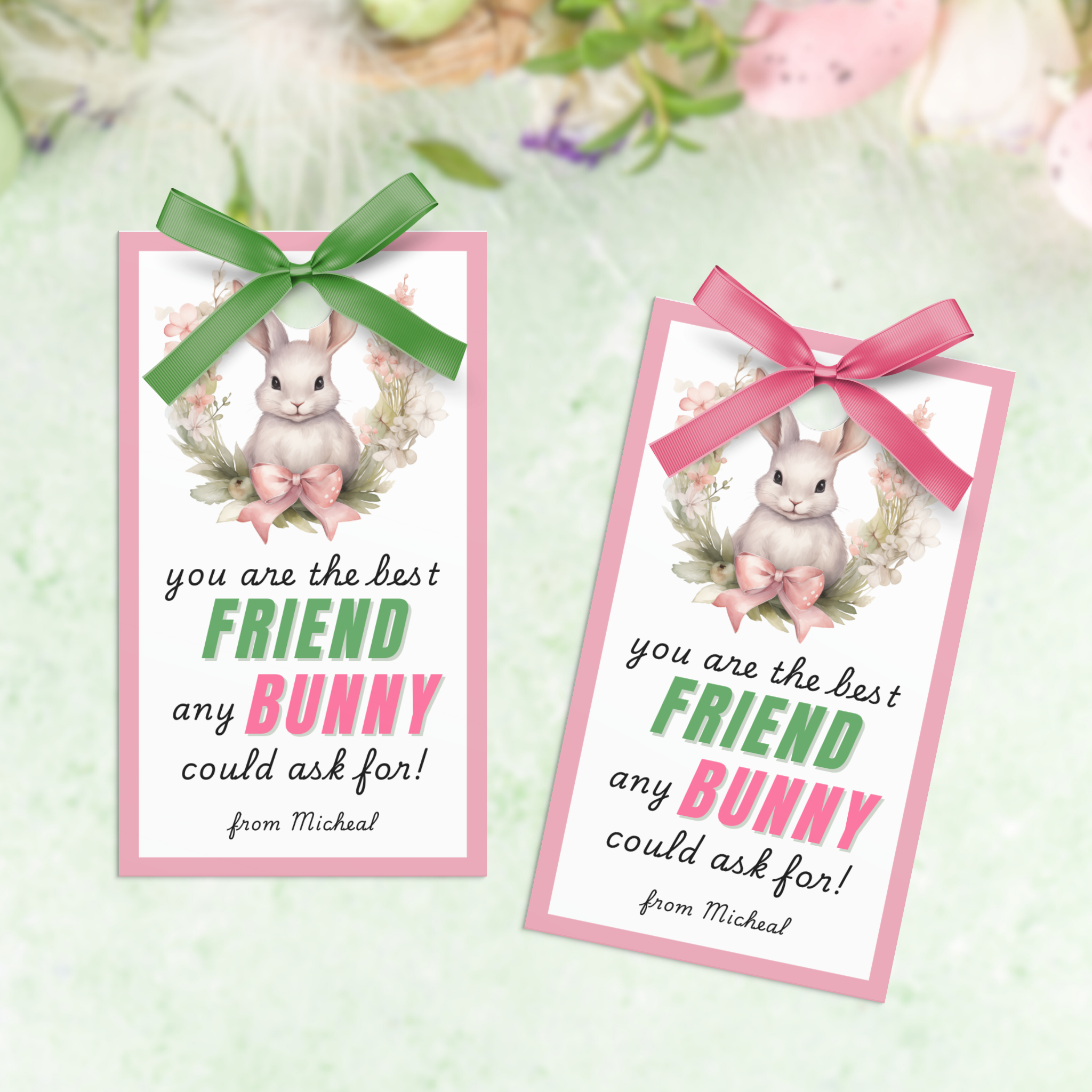 Friend Easter Gift Tags | Editable