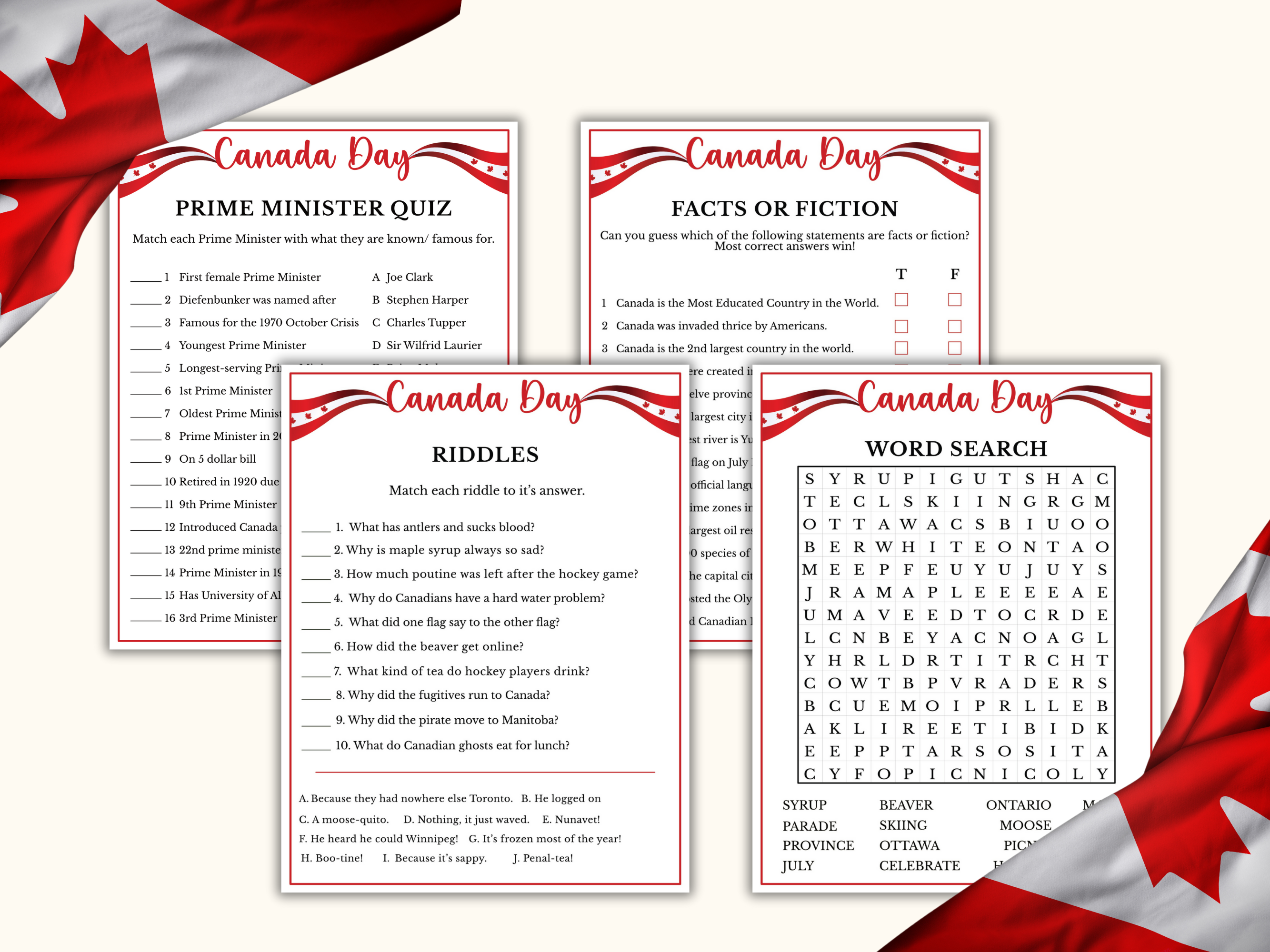 8 Canada Day Game Bundle