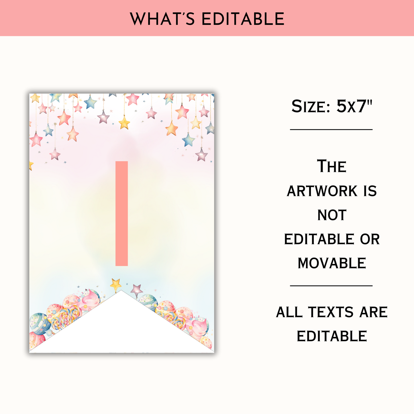 Sweet Celebration Birthday Banner