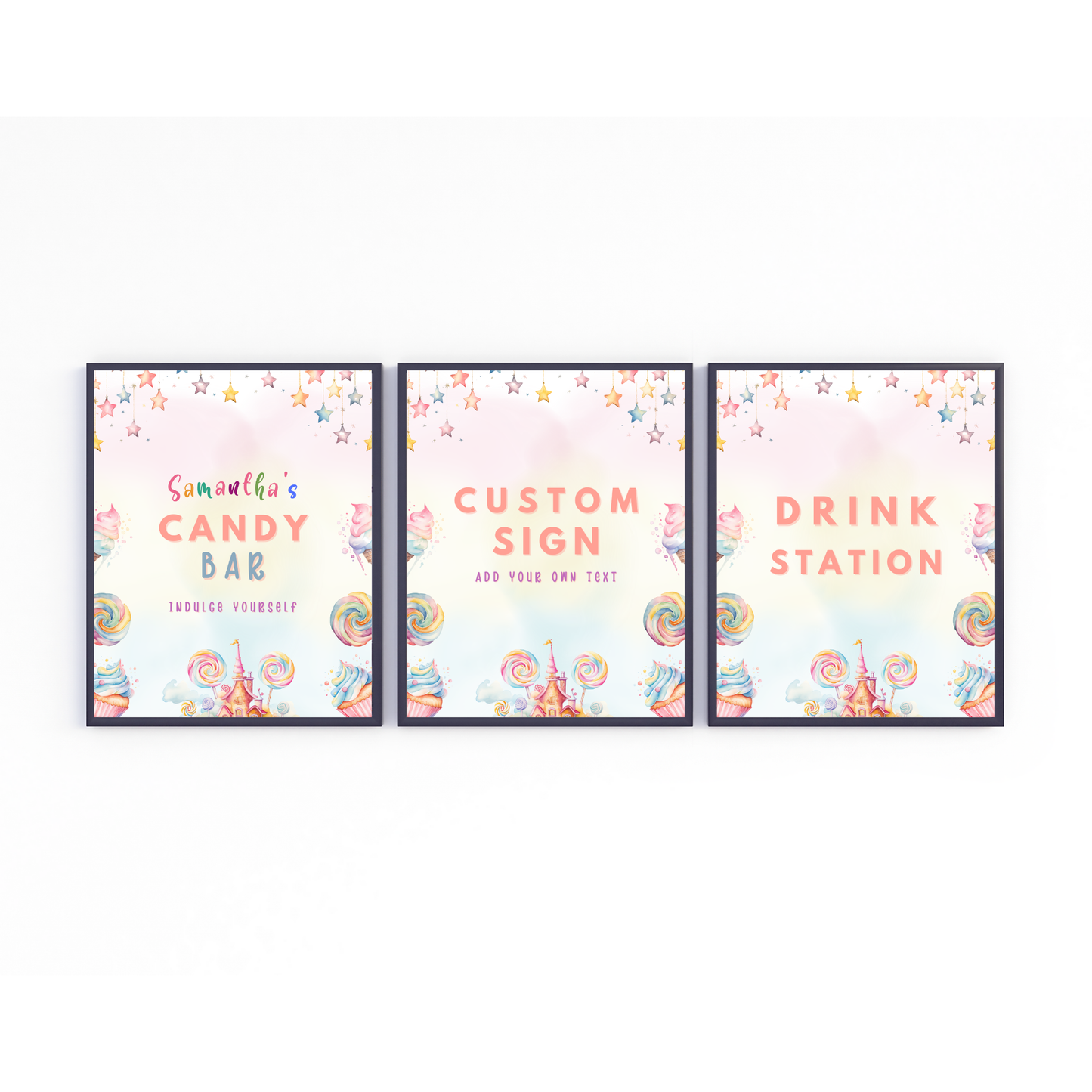 Sweet Birthday Table Signs