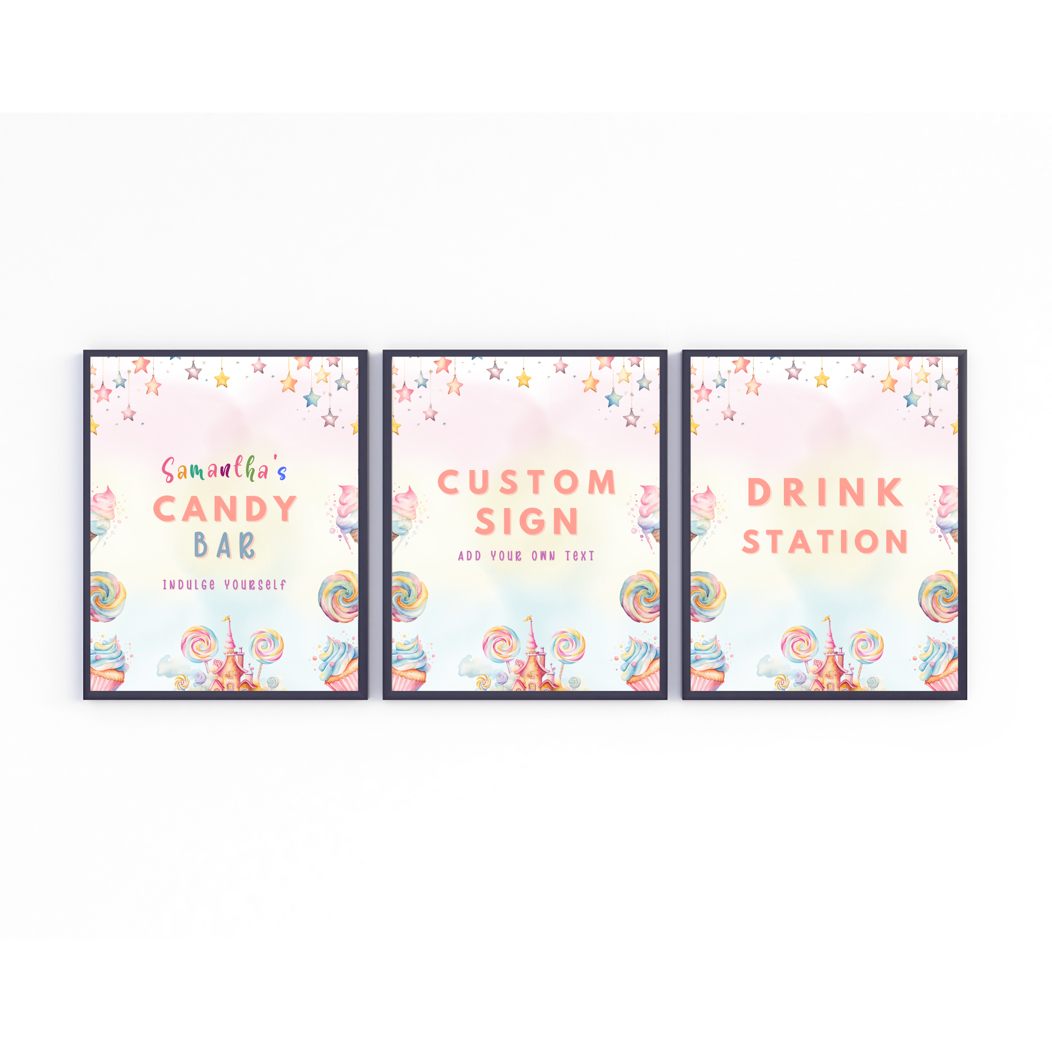 Sweet Birthday Table Signs