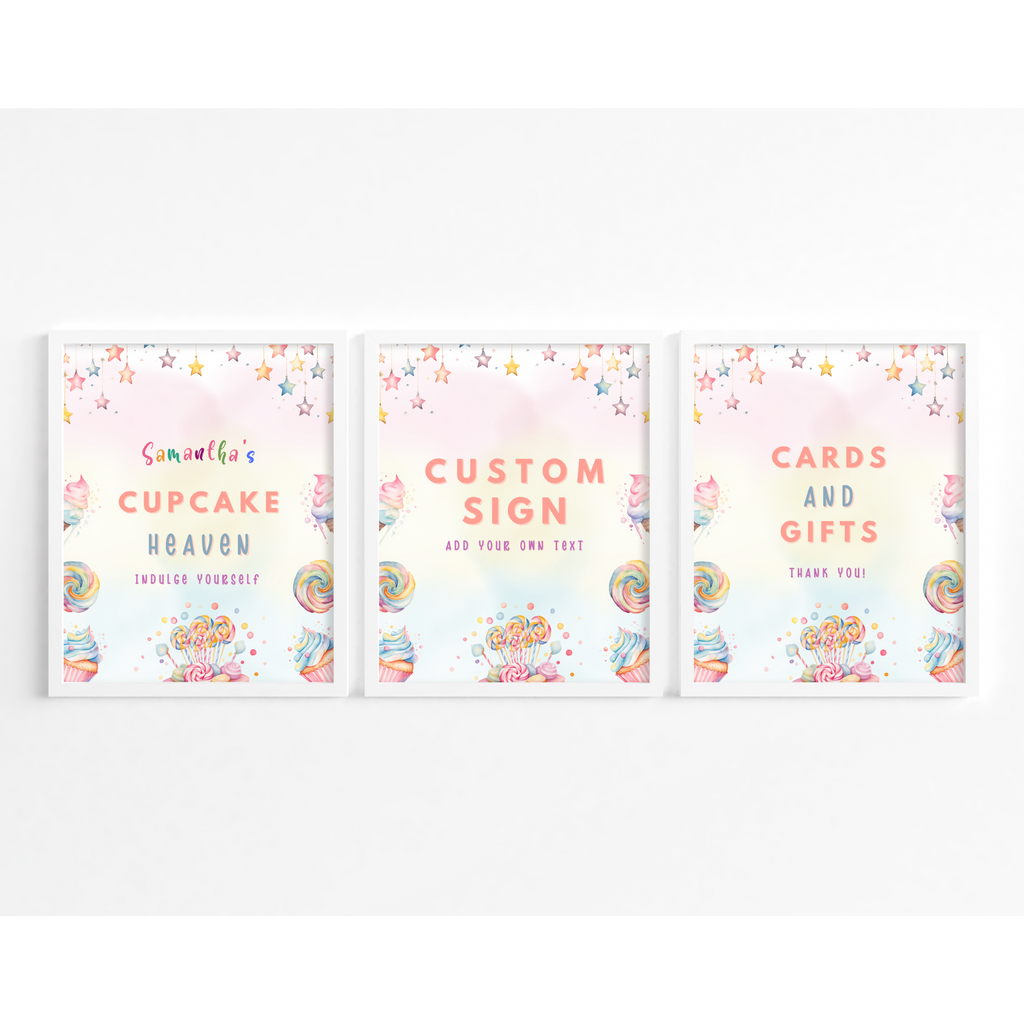 Sweet Birthday Table Sign Templates
