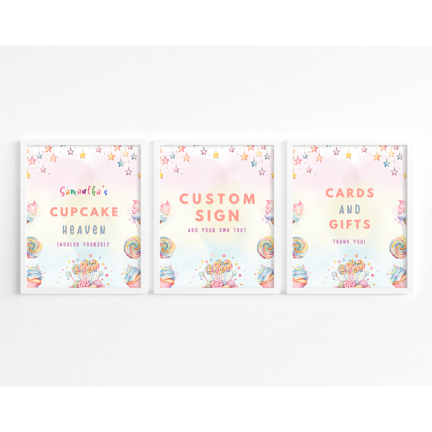 Sweet Birthday Table Sign Templates