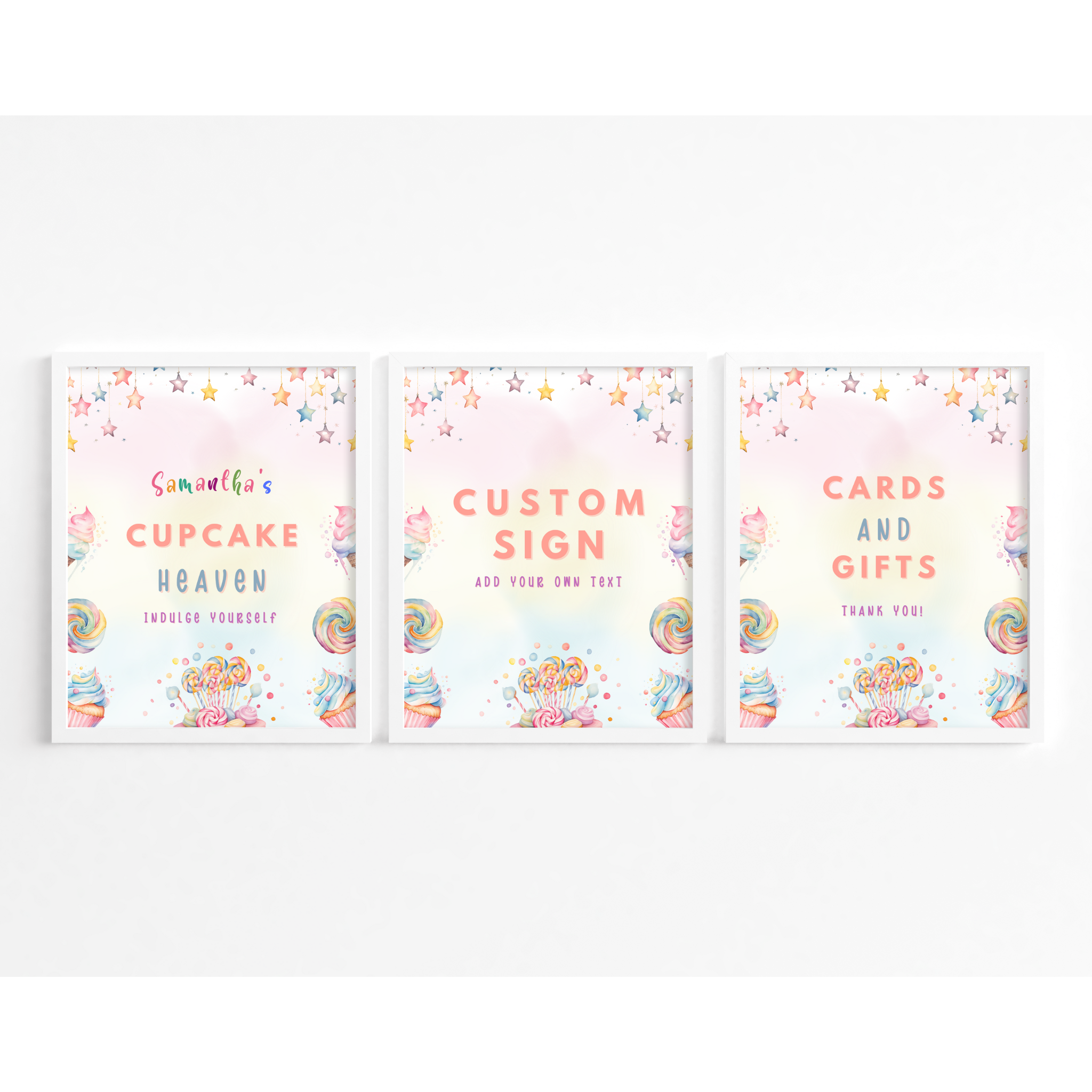 Sweet Birthday Table Sign Templates