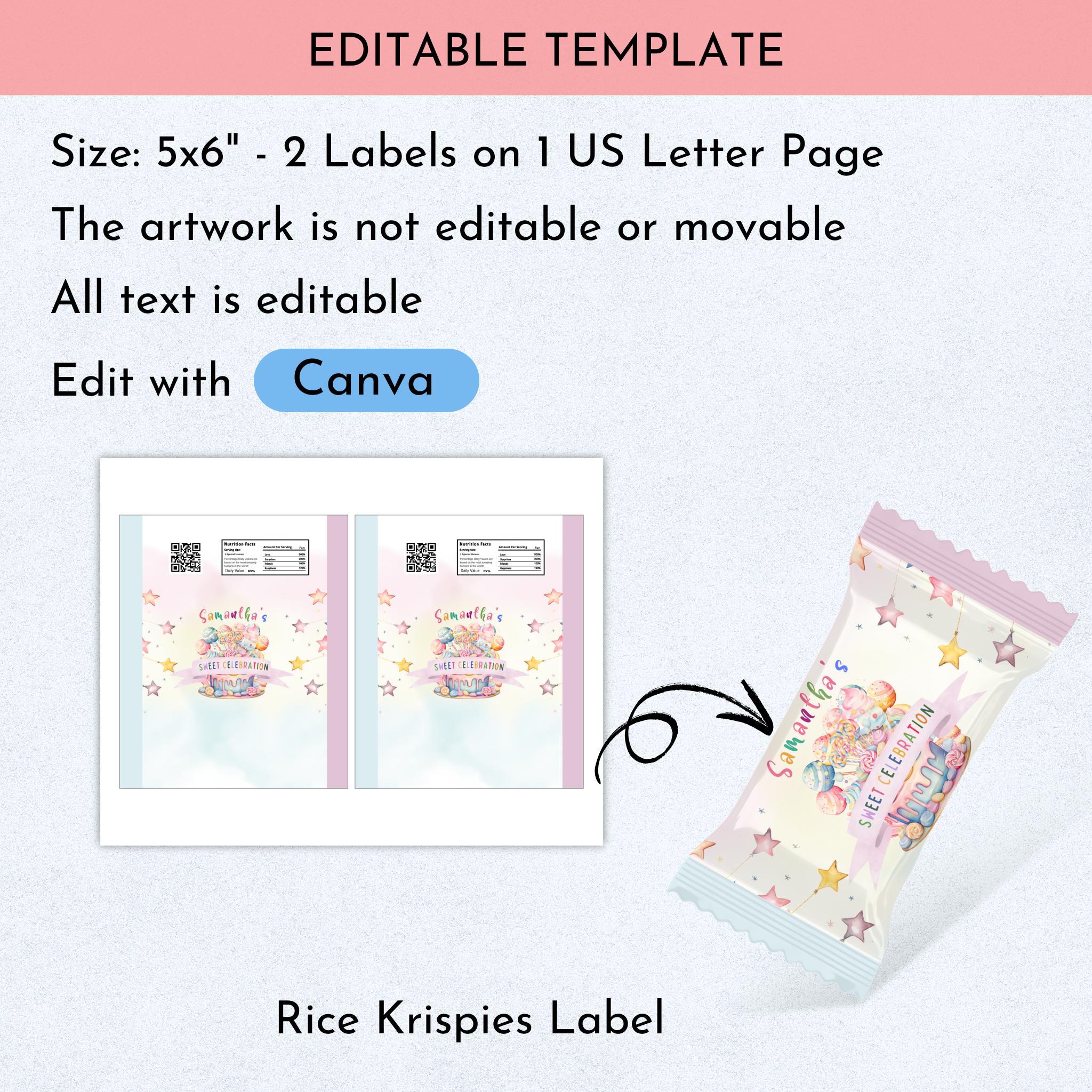 Sweets Birthday Favor Bundle