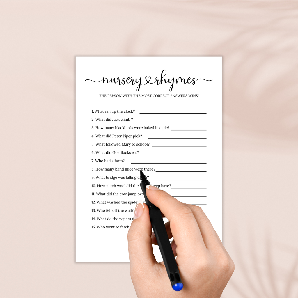 10 Minimalist Baby Shower Games