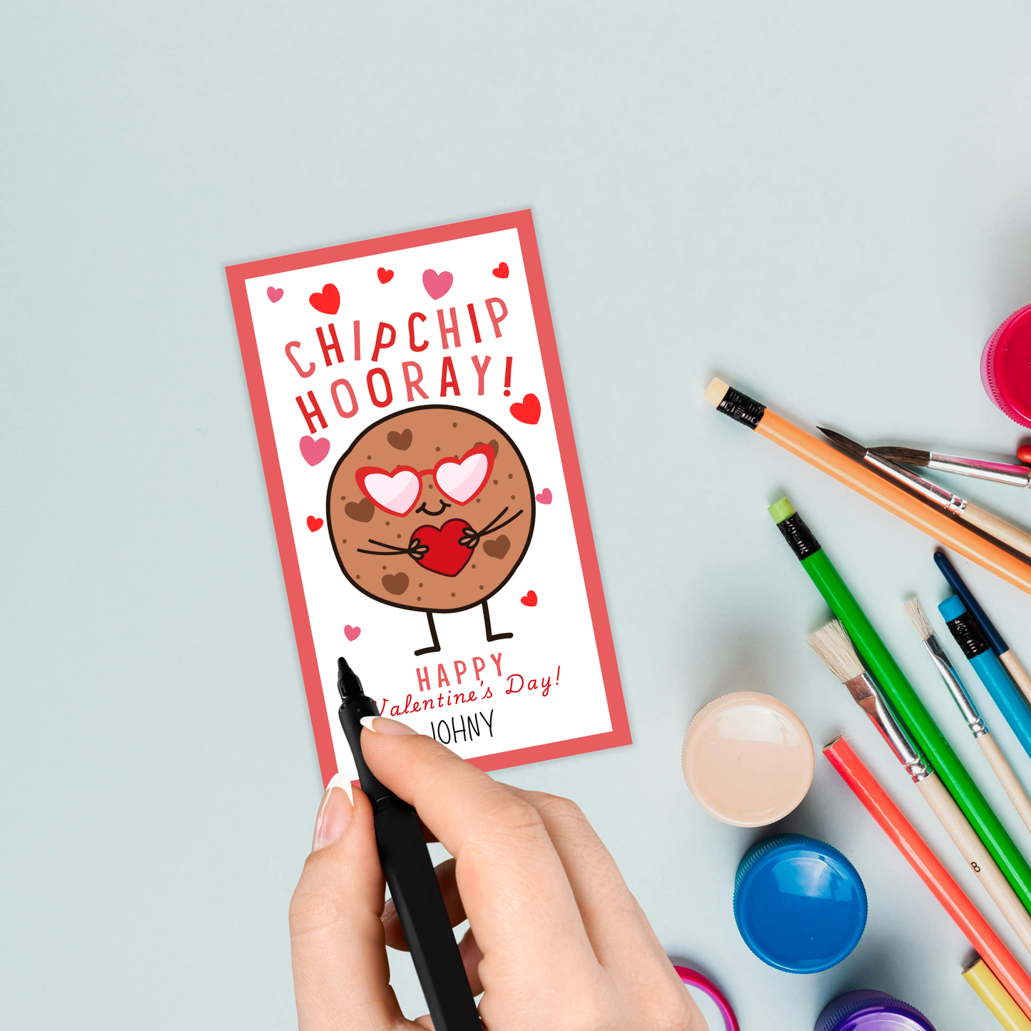 Valentine's Cookie Day Tag