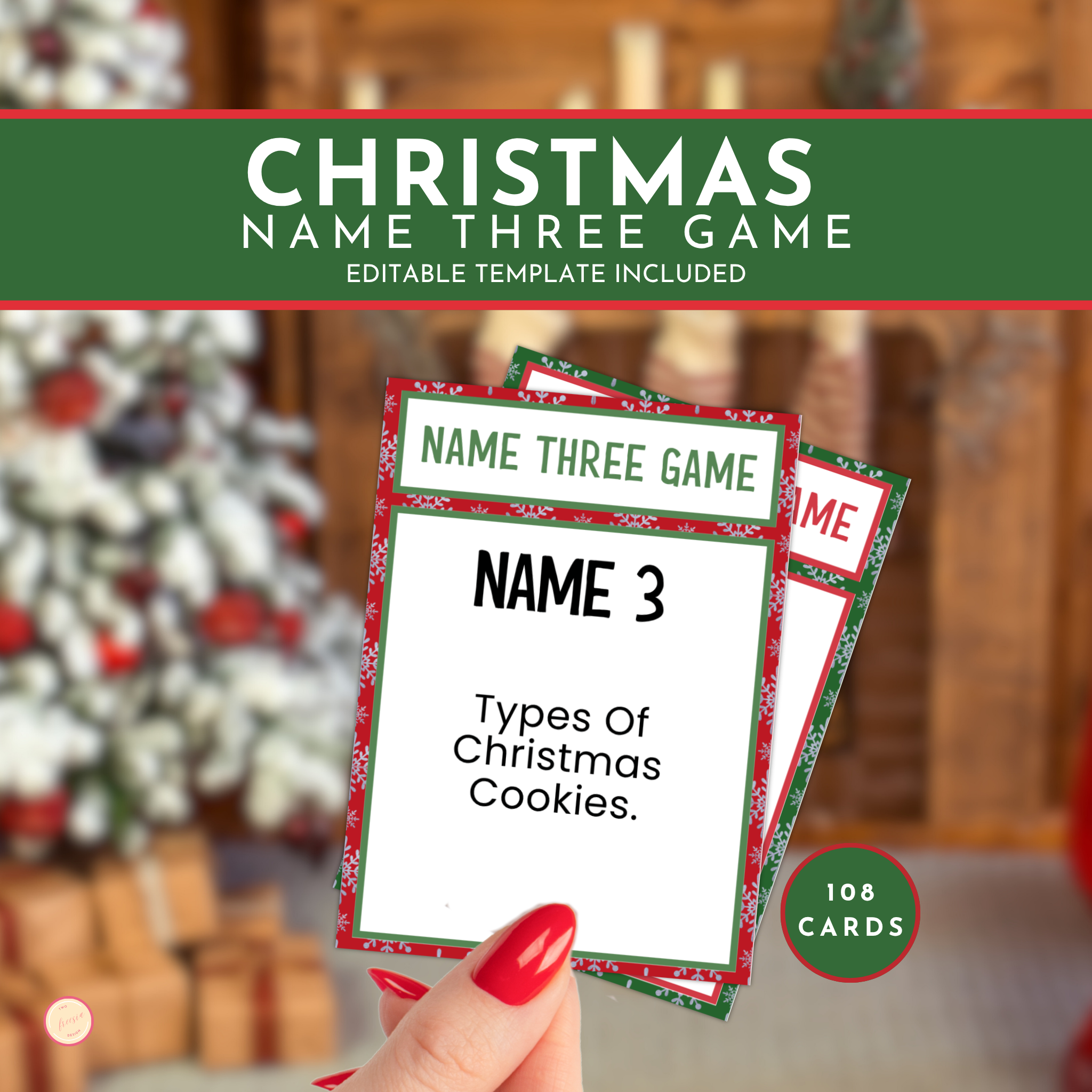 Christmas Name Three Game