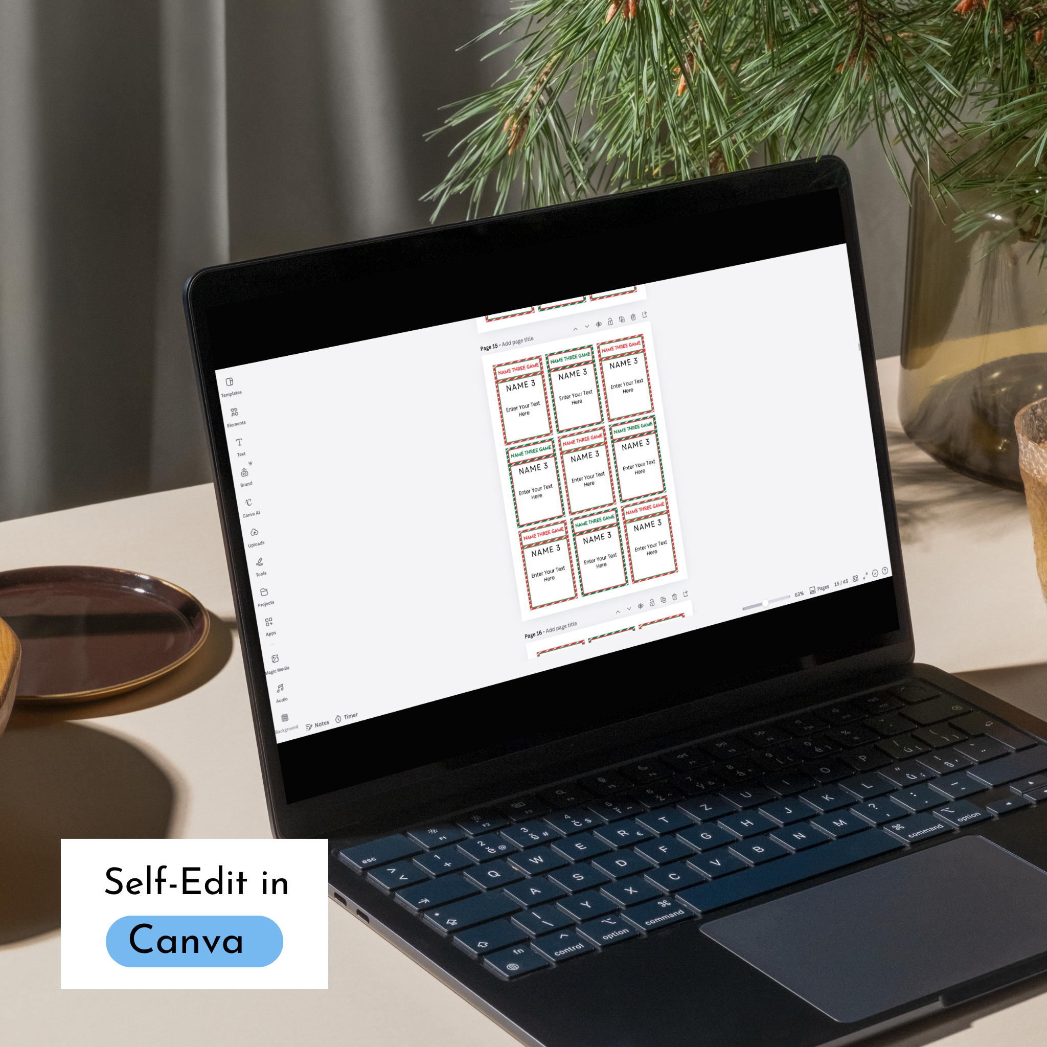 Christmas Name Three Game