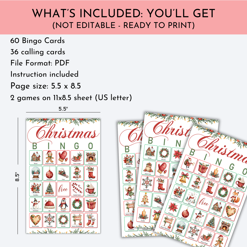 Christmas Bingo Game